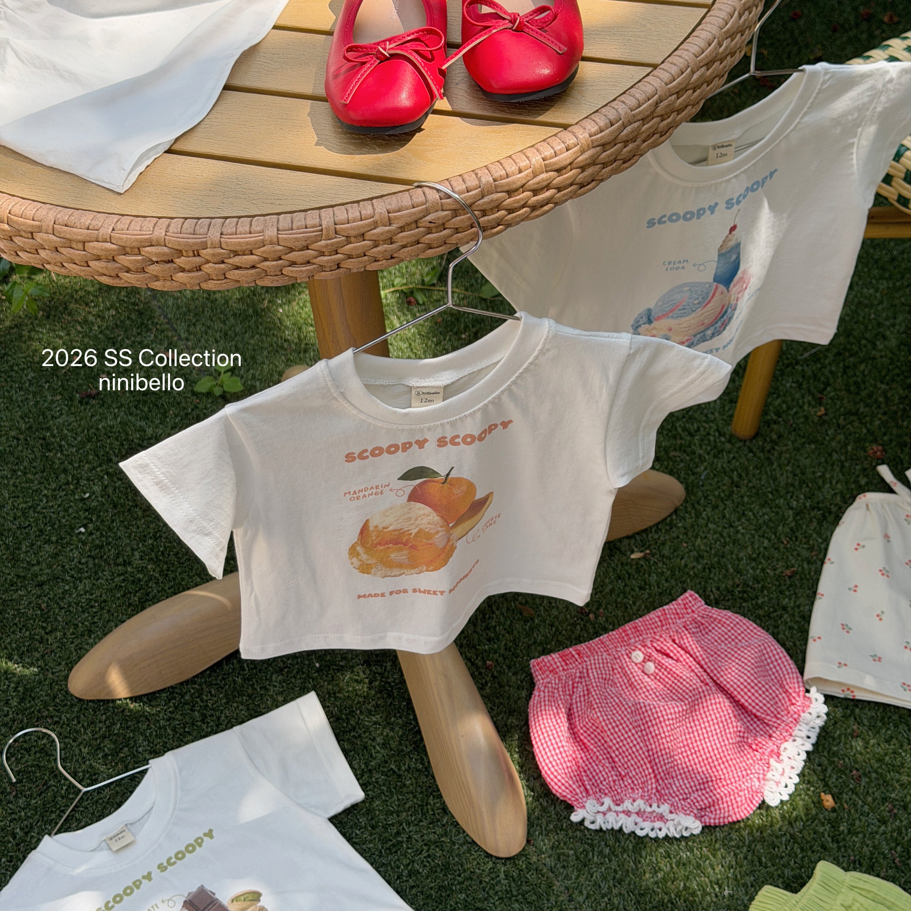 ［ninibello］Ice cream tee (baby)
