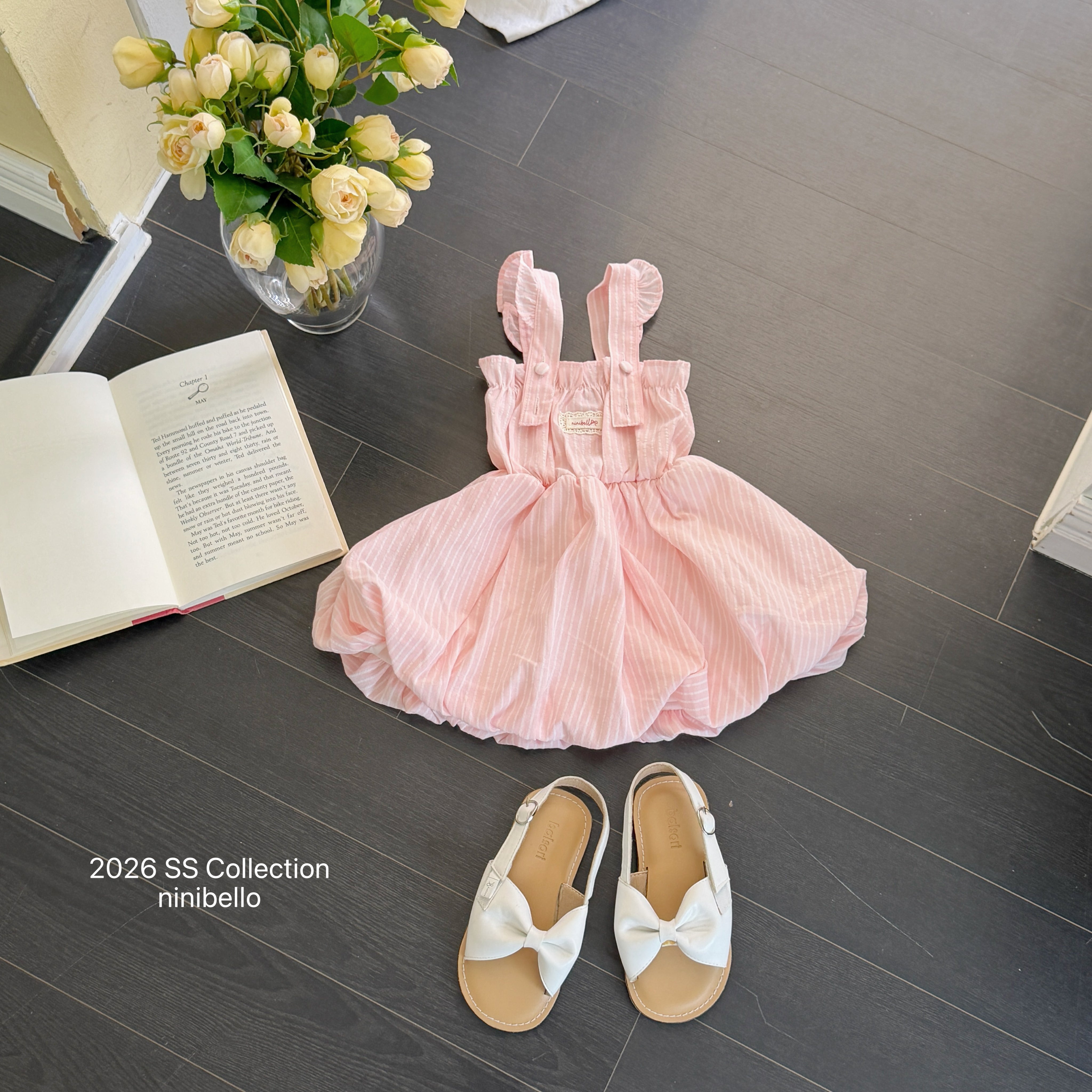 ［ninibello］Picnic overall one-piece