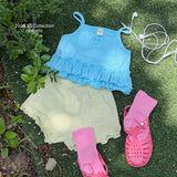 ［ninibello］Joy heart punching frill camisole
