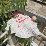 ［ninibello］Berry eyelet camisole blouse
