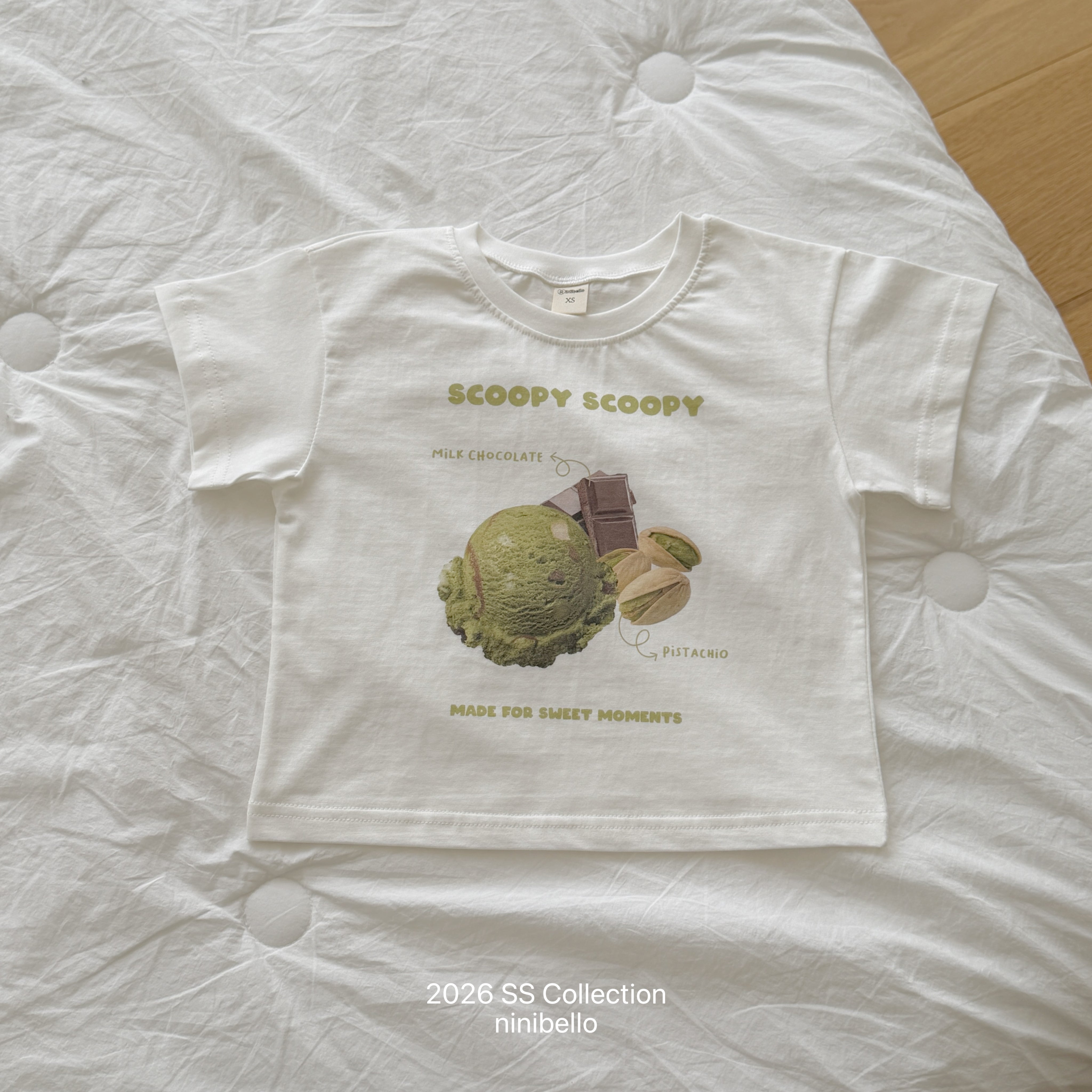 ［ninibello］Ice cream tee (adult)