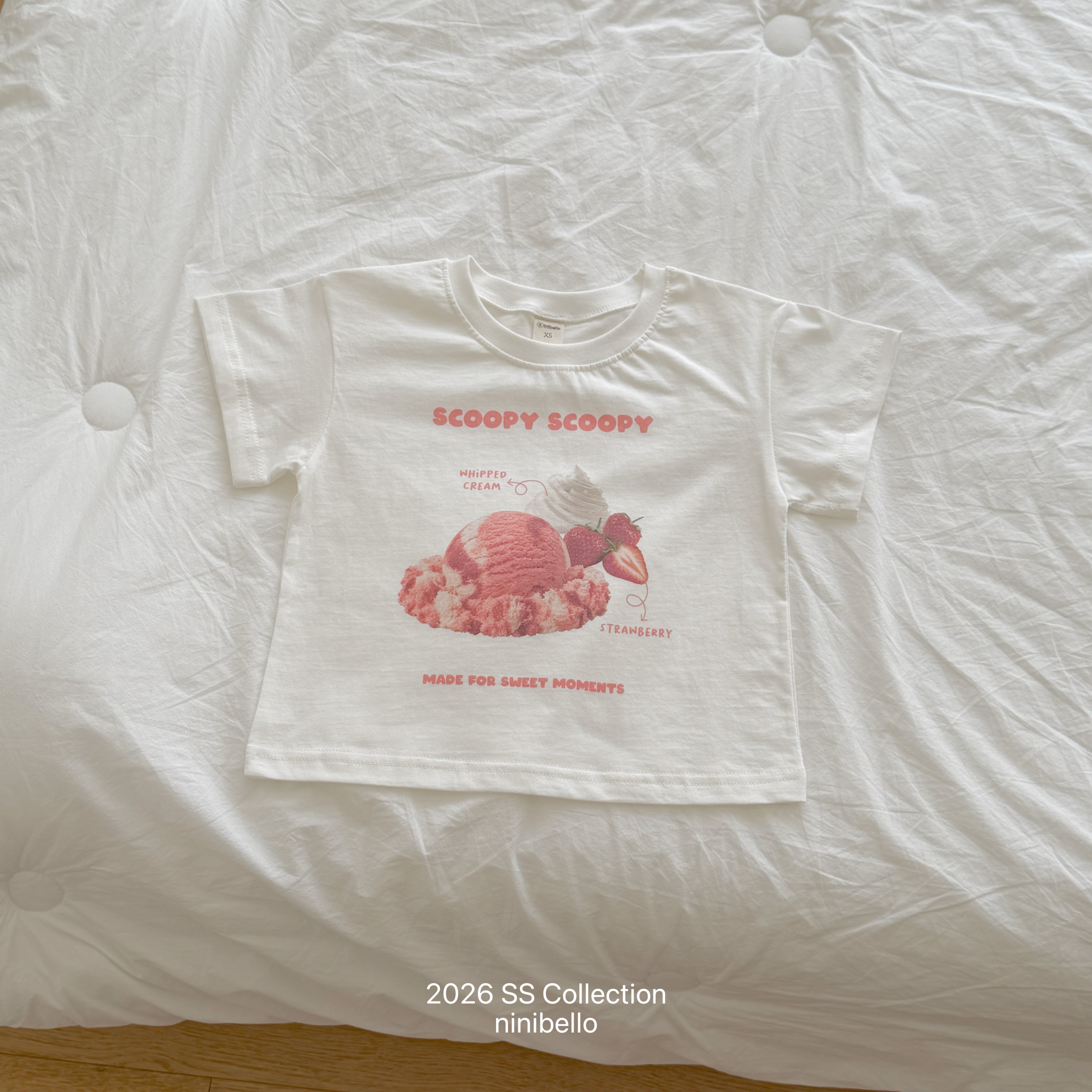 ［ninibello］Ice cream tee (baby)