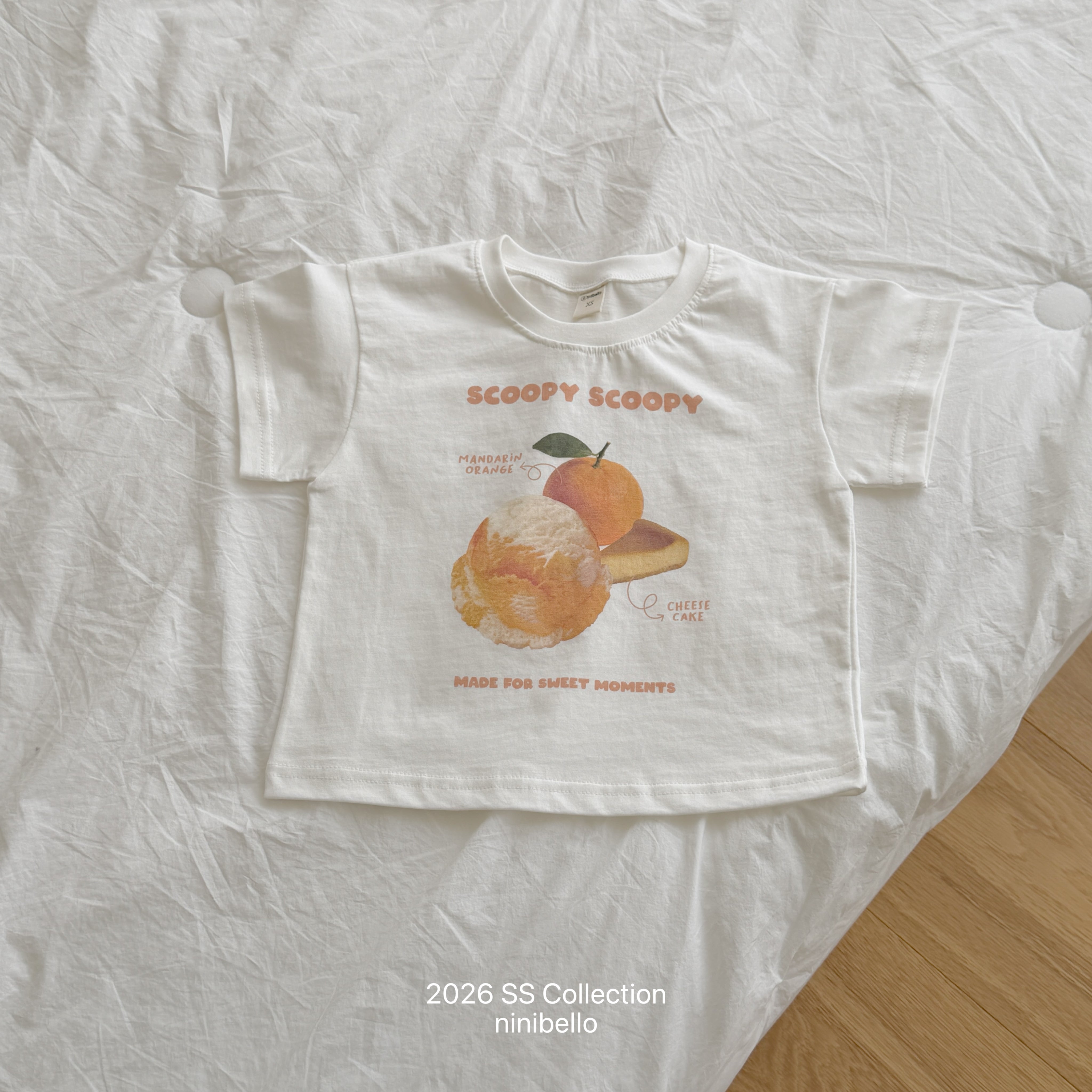 ［ninibello］Ice cream tee (adult)