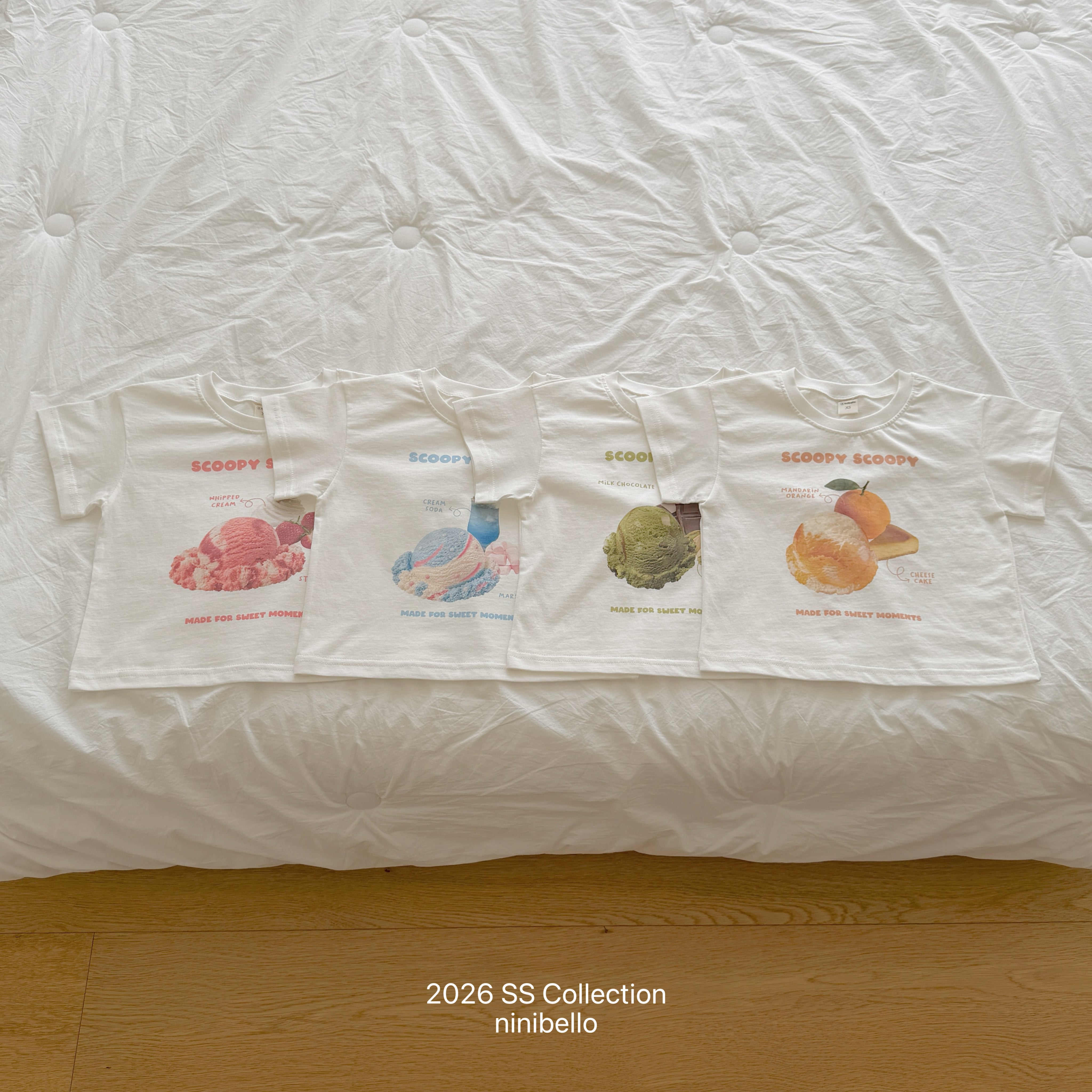 ［ninibello］Ice cream tee (kids)