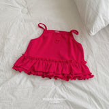 ［ninibello］Joy heart punching frill camisole