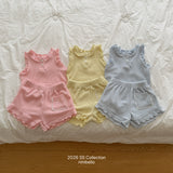 ［ninibello］Rommy frill sleeveless tops