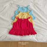 ［ninibello］Joy heart punching frill camisole