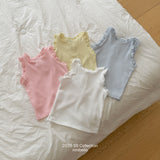 ［ninibello］Rommy frill sleeveless tops