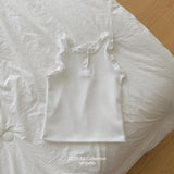 ［ninibello］Rommy frill sleeveless tops