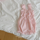 ［ninibello］Picnic overall rompers