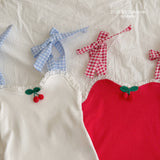 ［ninibello］Cherry bonbon camisole tops