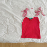 ［ninibello］Cherry bonbon camisole tops