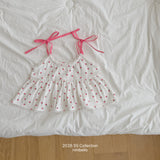 ［ninibello］Berry eyelet camisole blouse