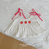 ［ninibello］Berry eyelet camisole blouse