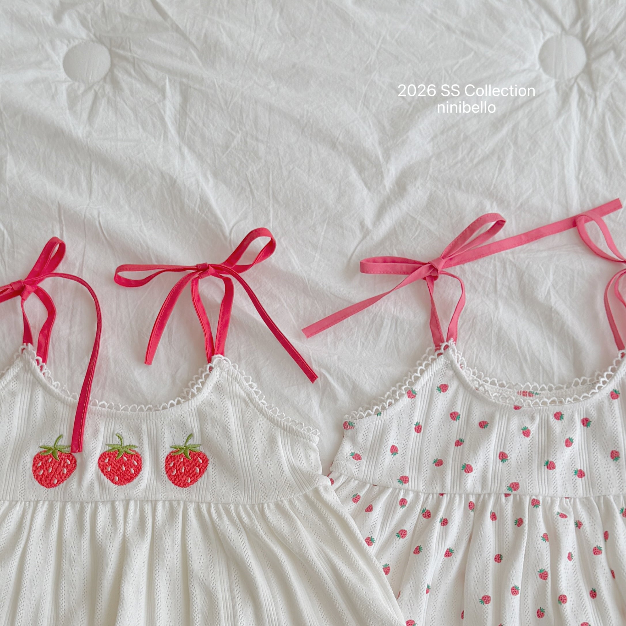 ［ninibello］Berry eyelet camisole blouse
