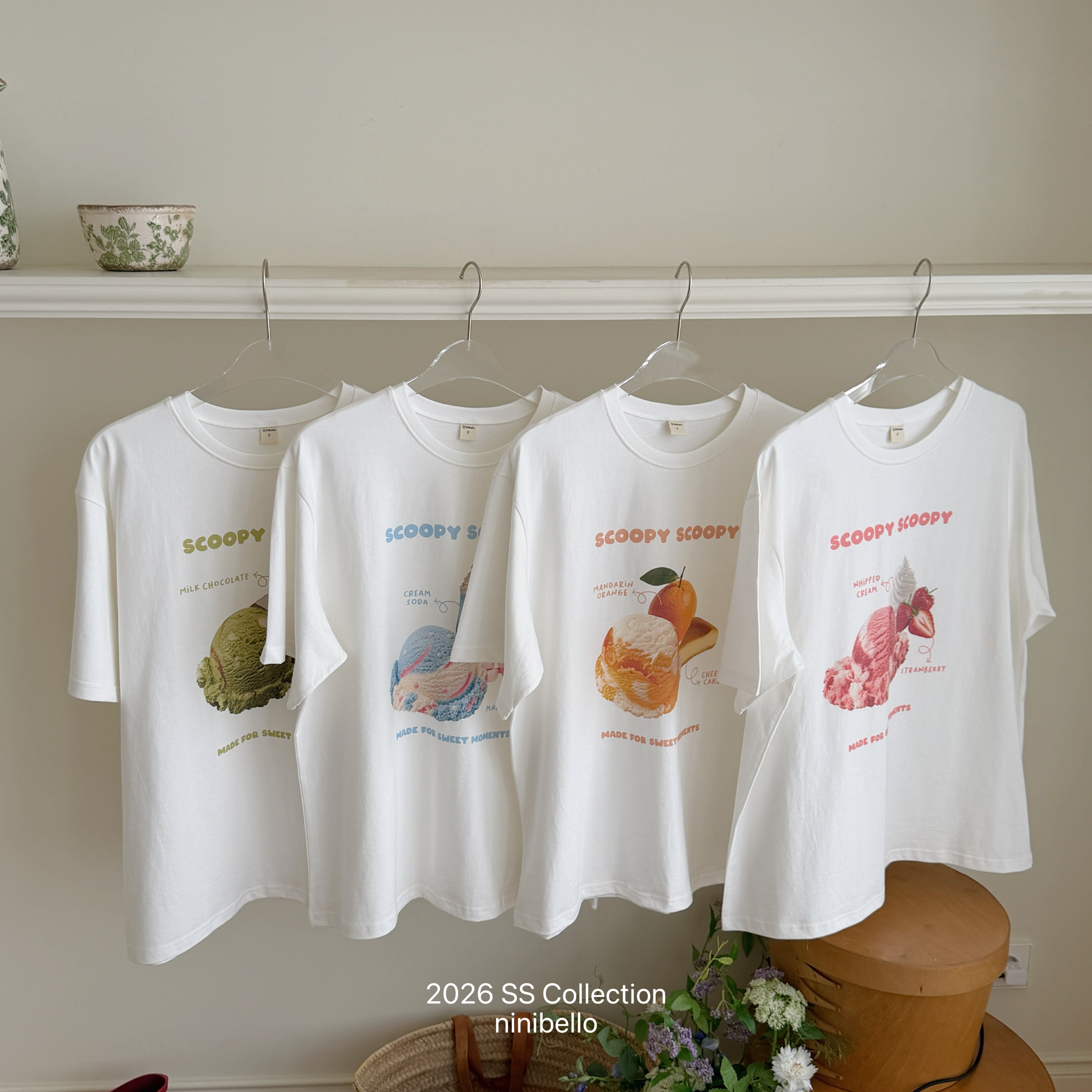 ［ninibello］Ice cream tee (kids)