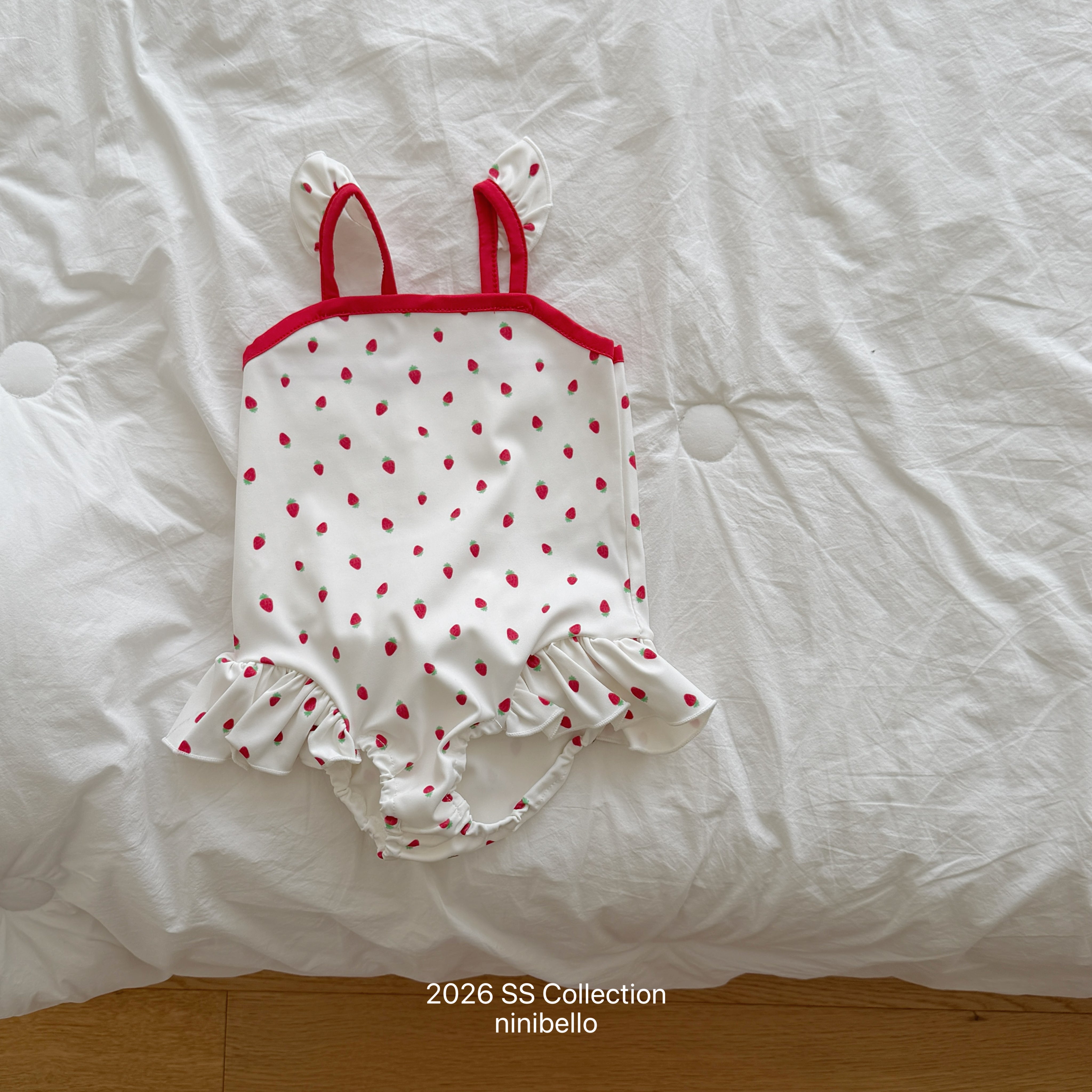 ［ninibello］Rozy berry swim wear set