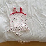 ［ninibello］Rozy berry swim wear set