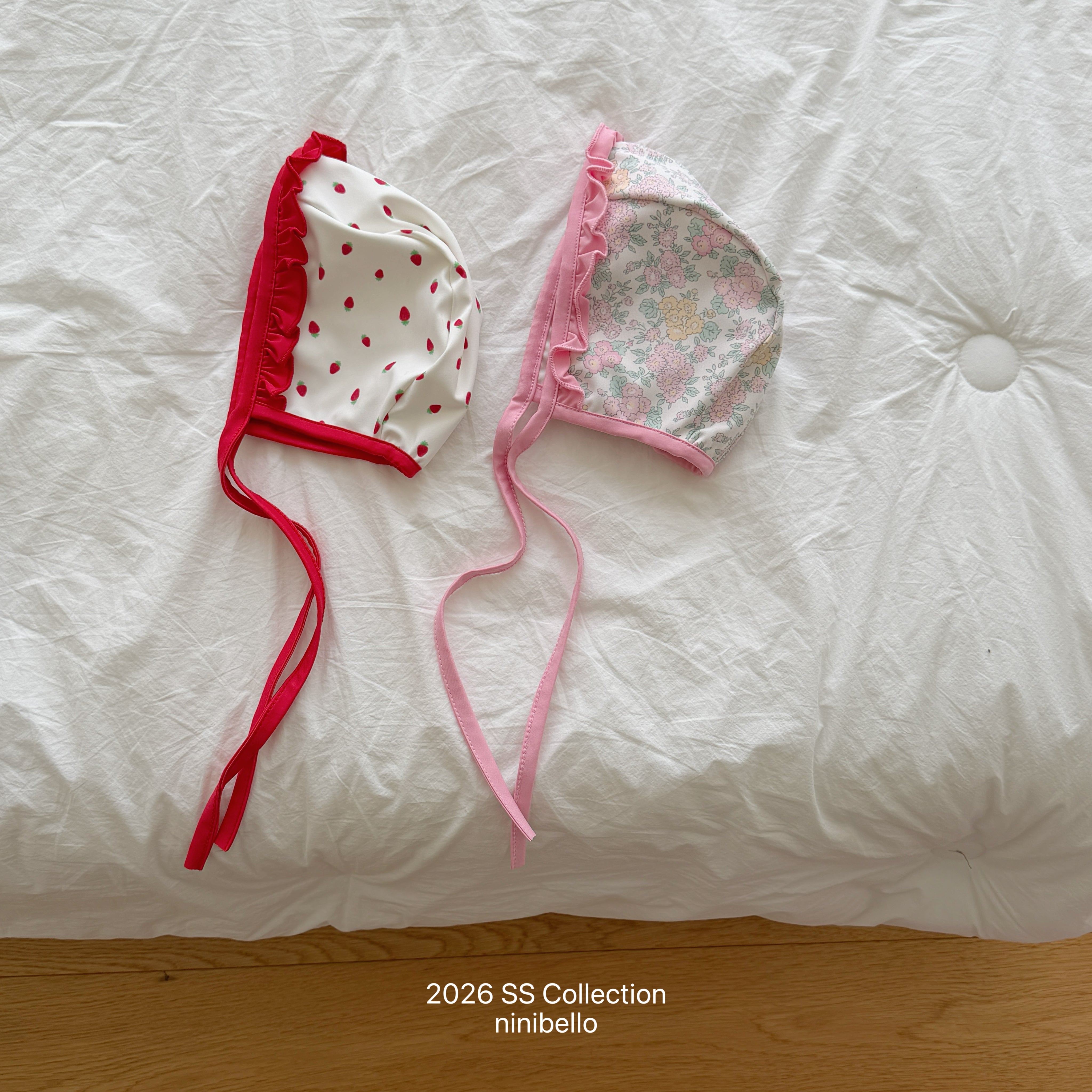［ninibello］Rozy berry swim wear set