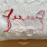 ［ninibello］Rozy berry swim wear set