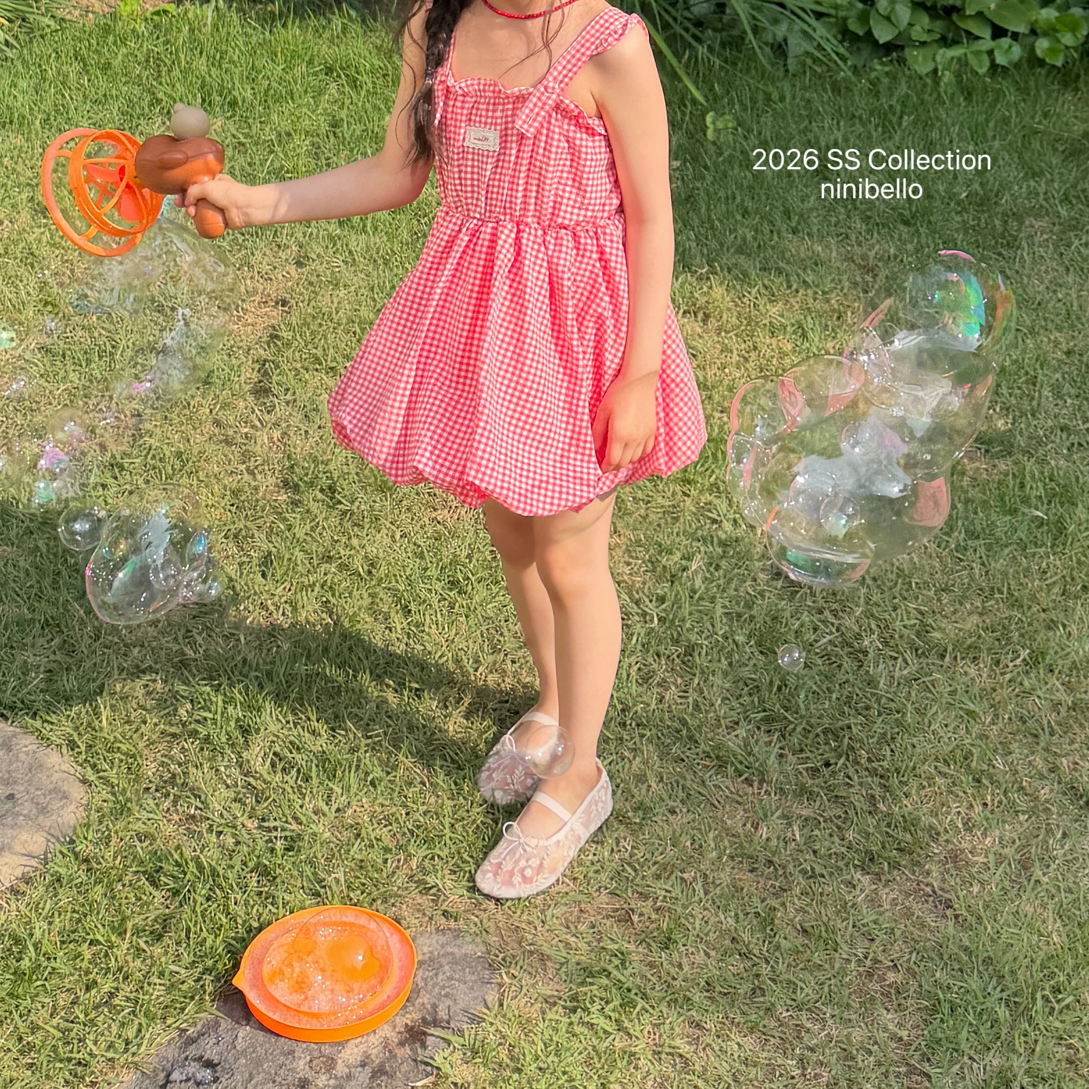 ［ninibello］Picnic overall one-piece