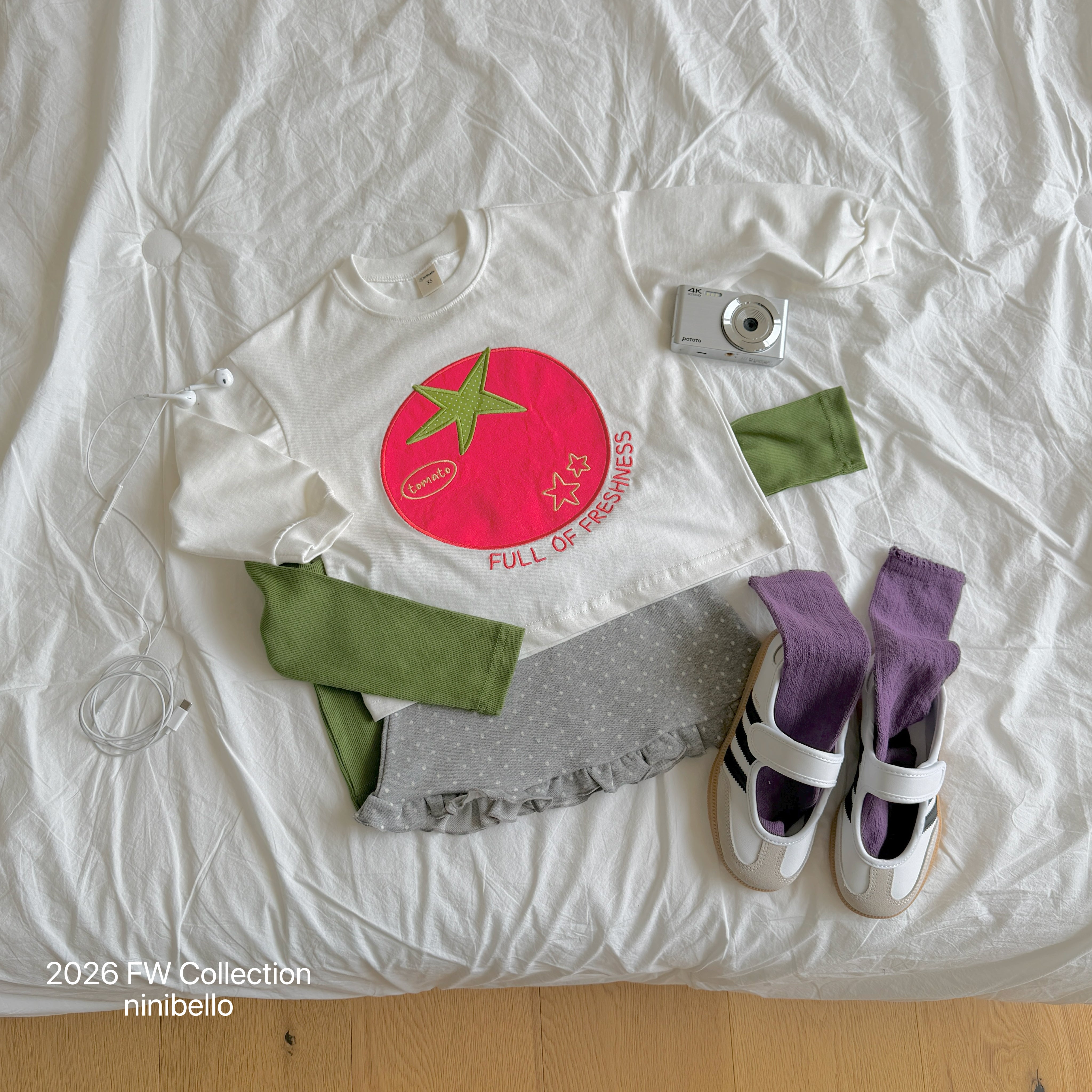 ［ninibello］Tomato patch tee
