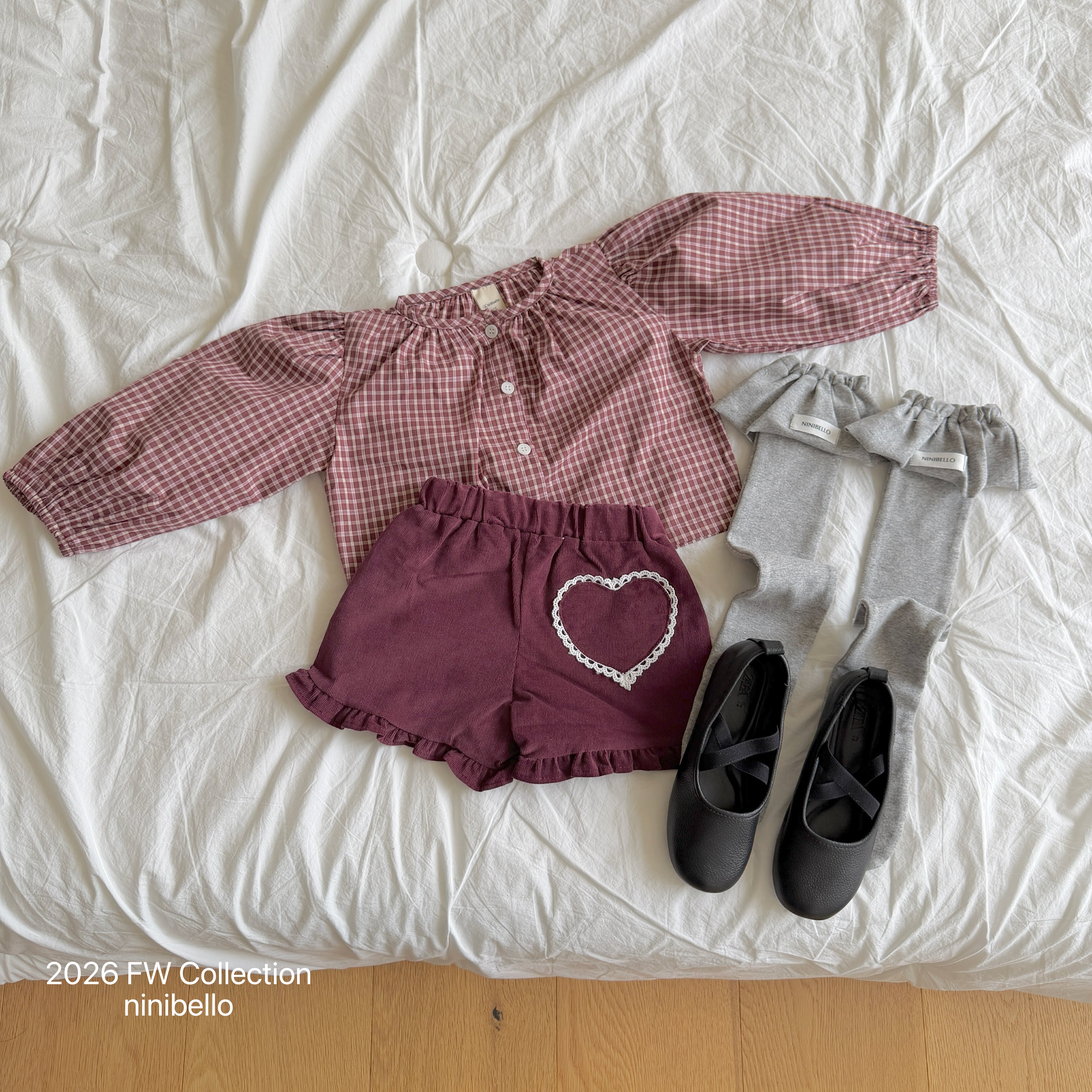 ［ninibello］Hazel puff blouse