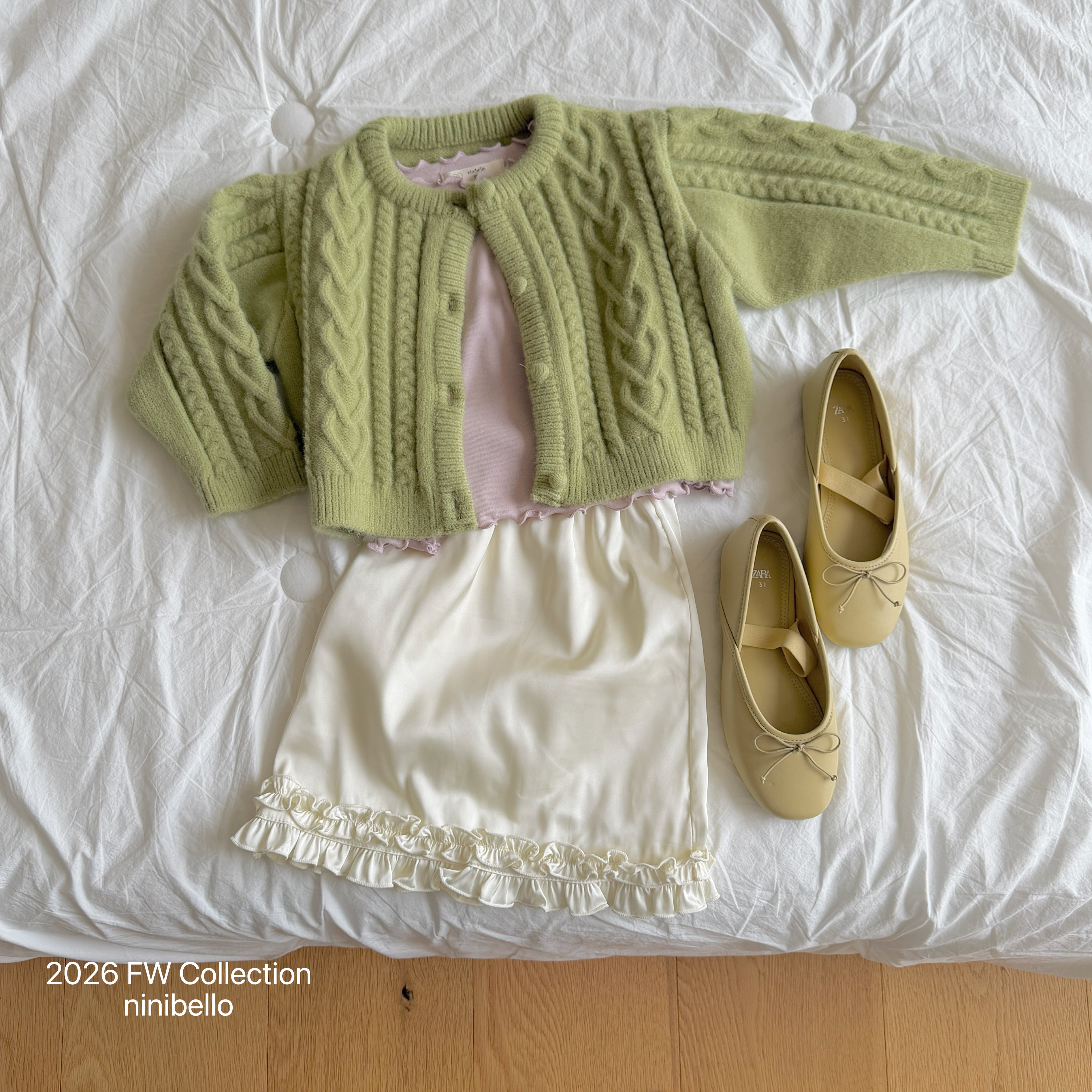 ［ninibello］Mob knit cardigan