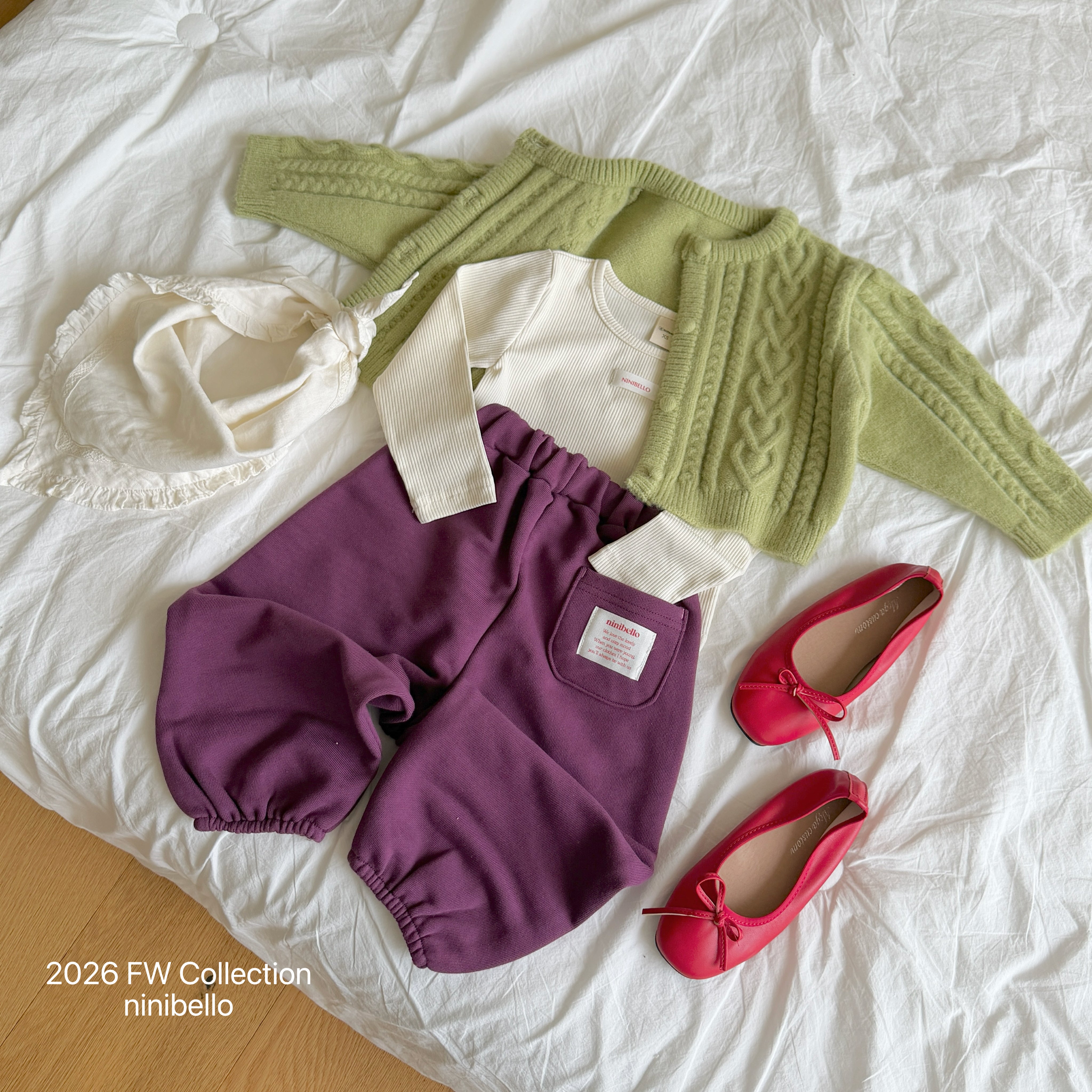 ［ninibello］Betty color sweet pants