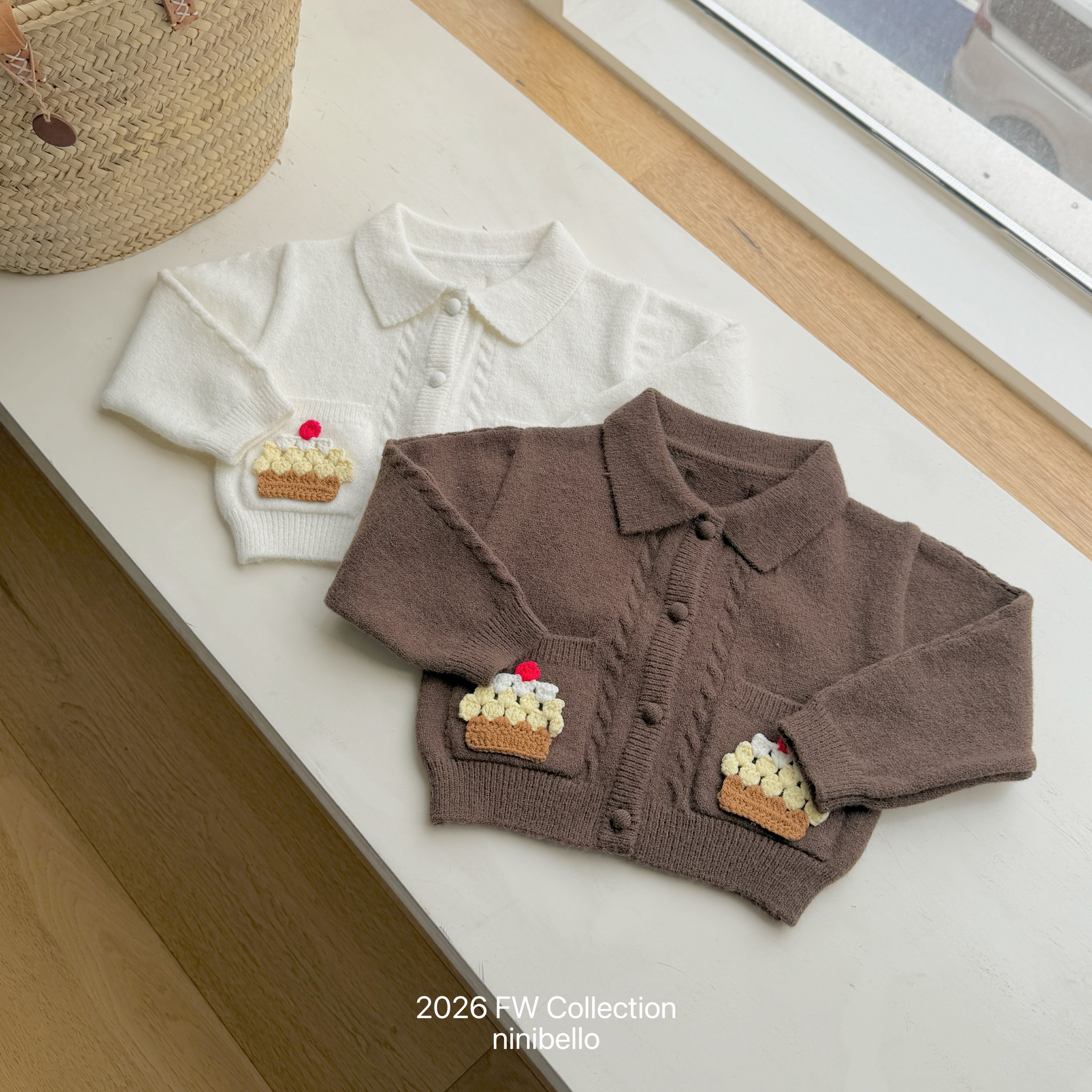 ［ninibello］Cup cake knit cardigan