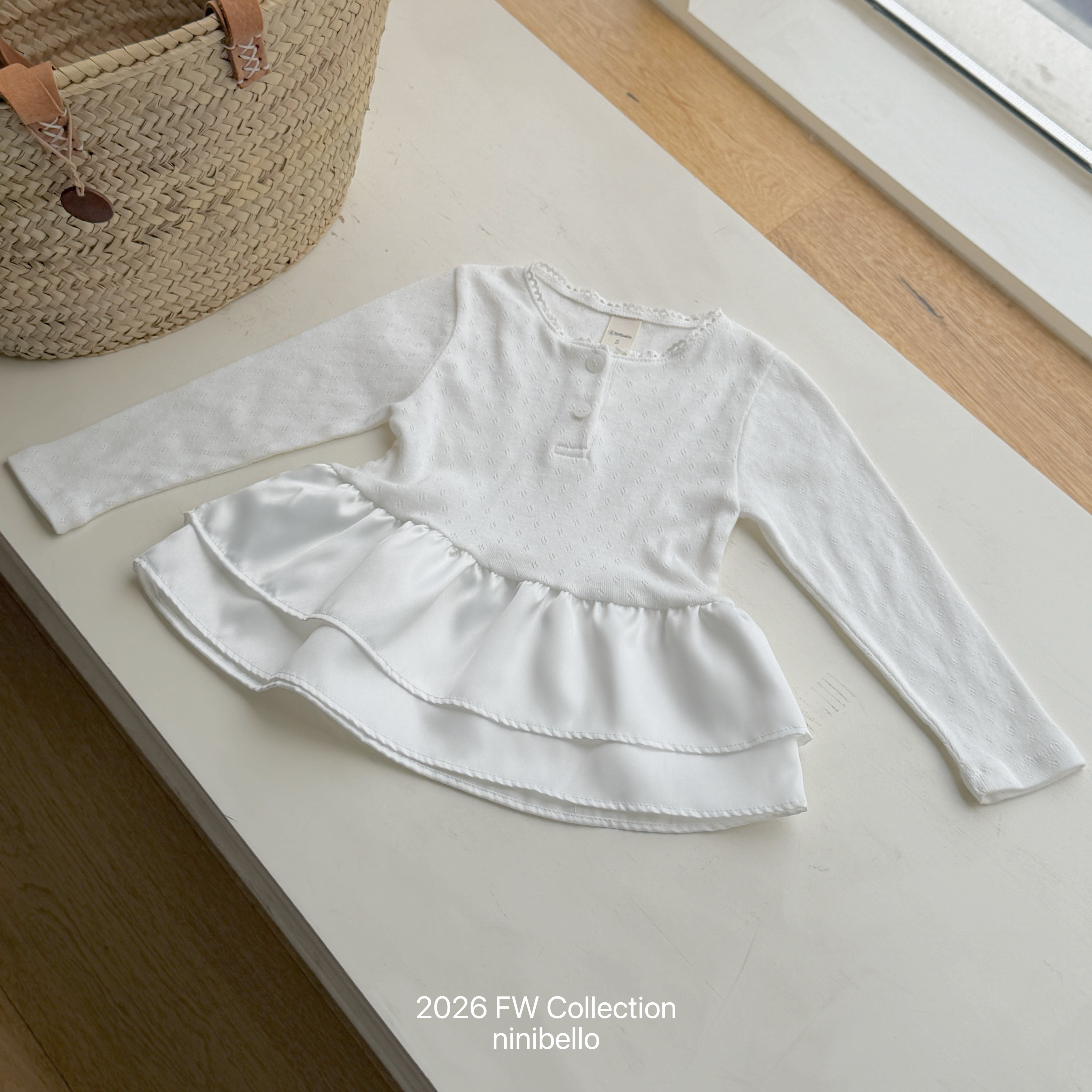 ［ninibello］Eyelet tulip layered