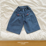［ninibello］Eve wide denim pants