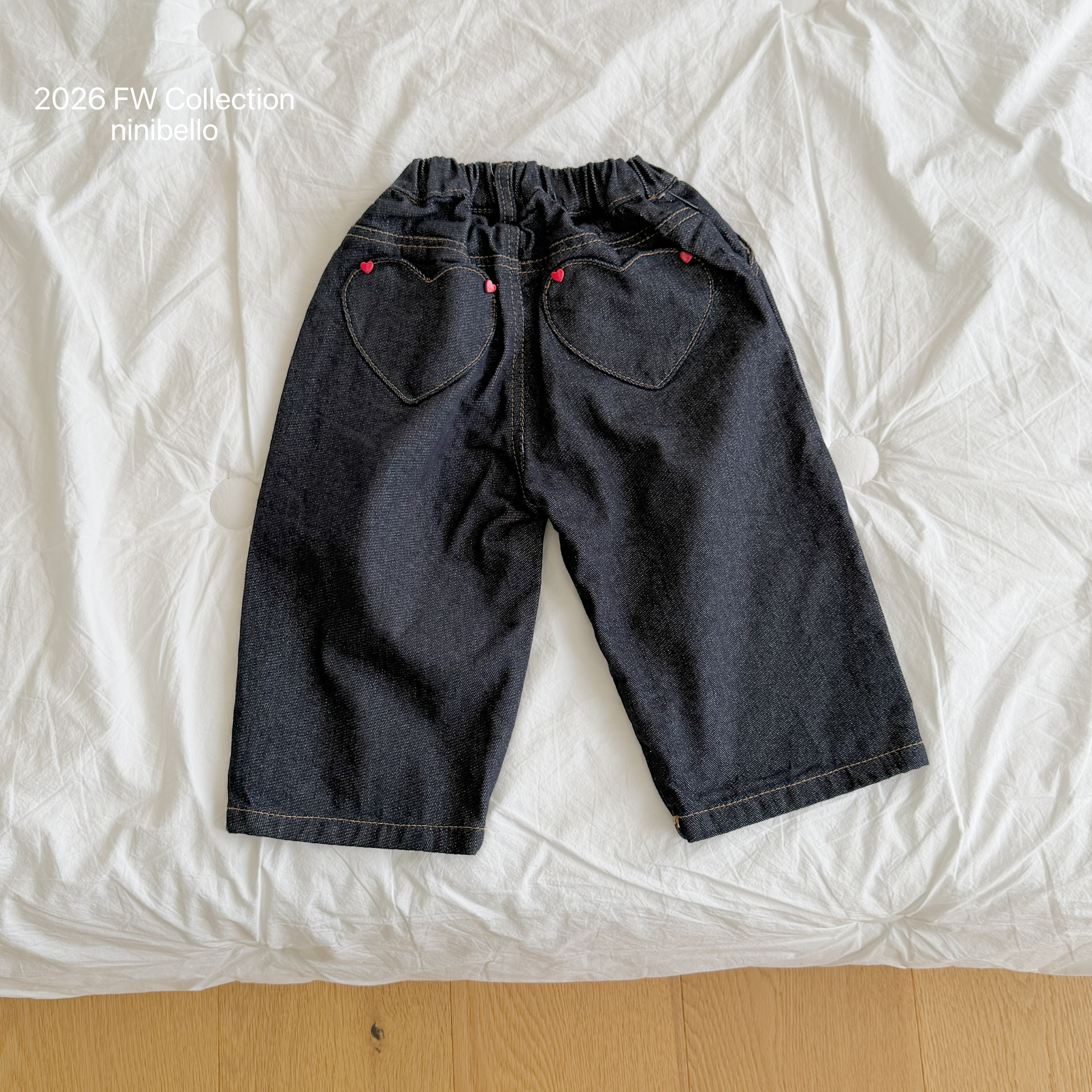 ［ninibello］Tommy heart denim