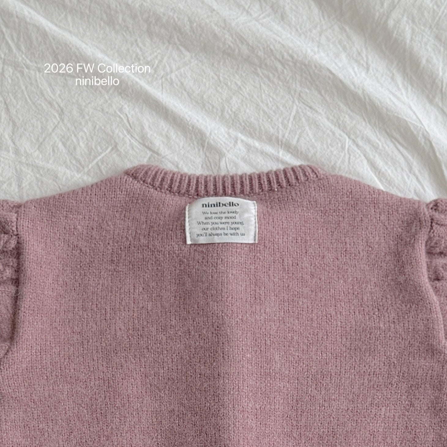 ［ninibello］Mob knit cardigan