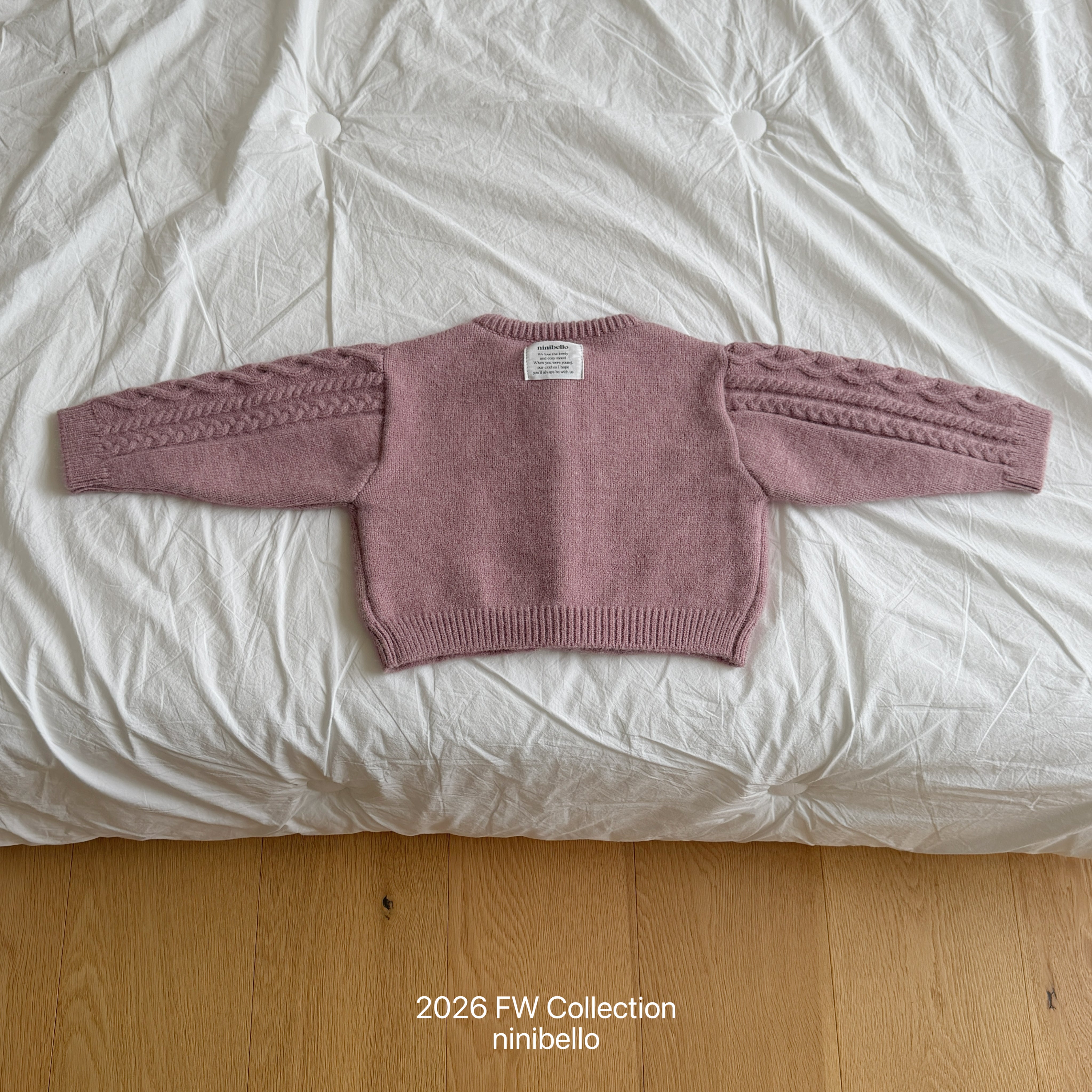 ［ninibello］Mob knit cardigan