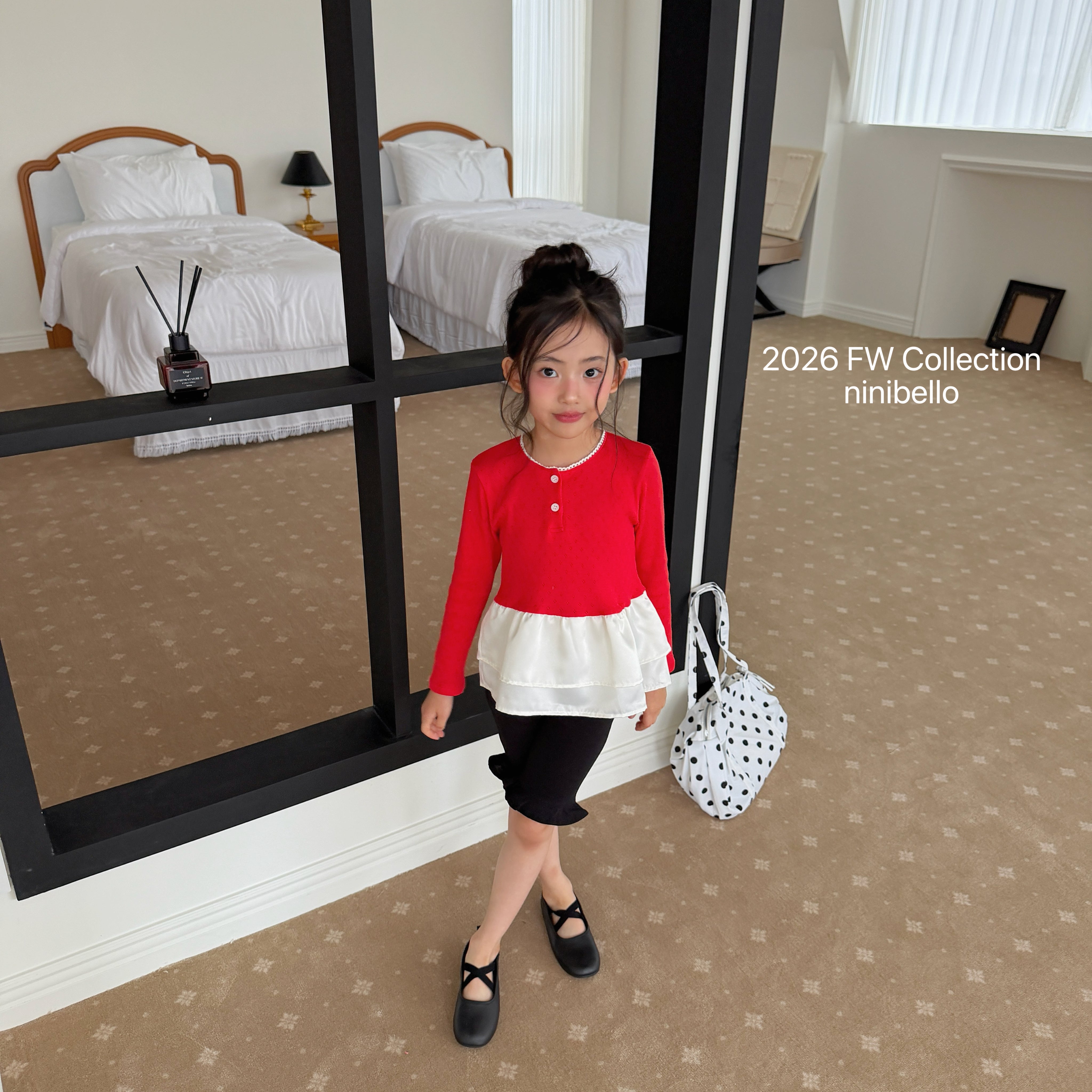 ［ninibello］Eyelet tulip layered