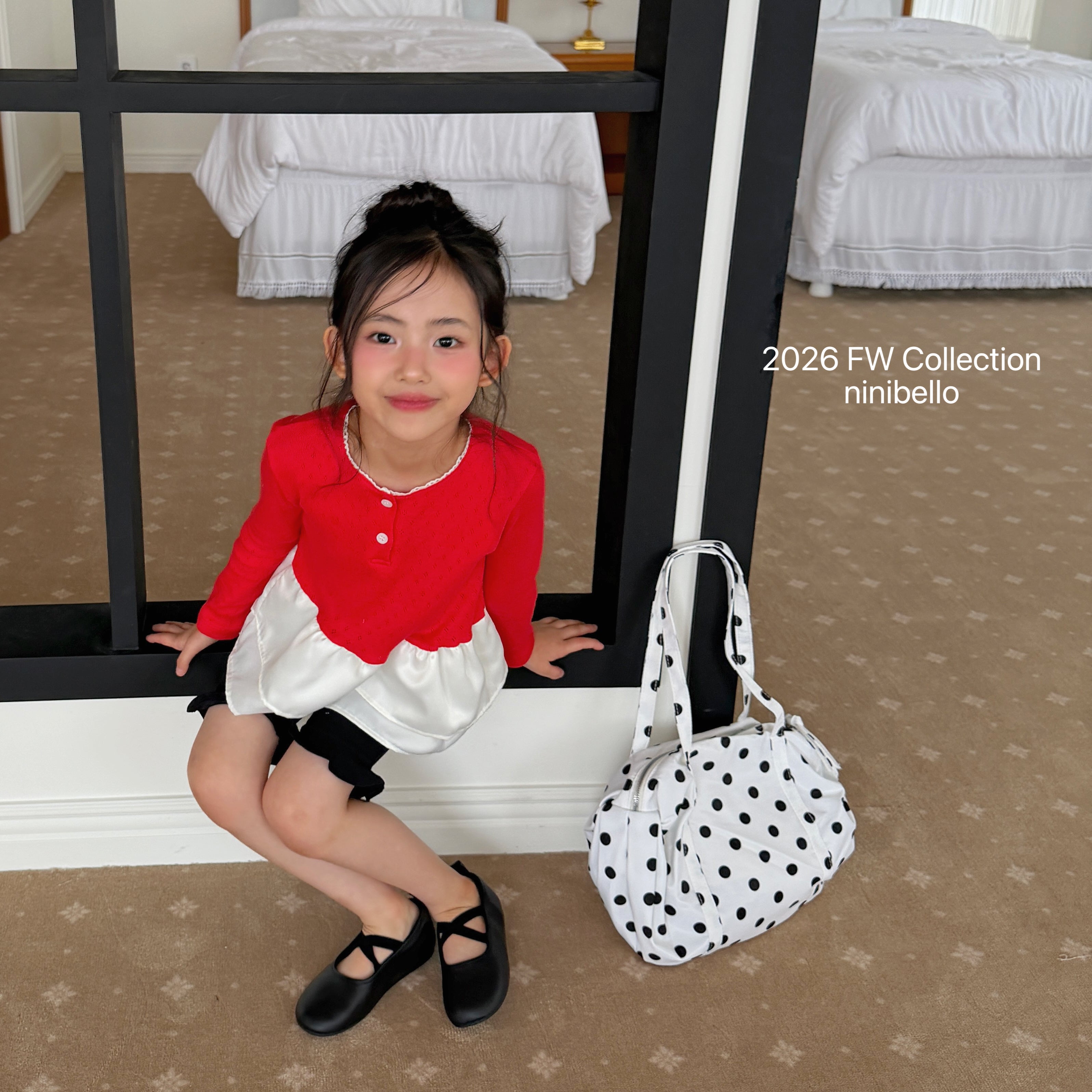 ［ninibello］Eyelet tulip layered