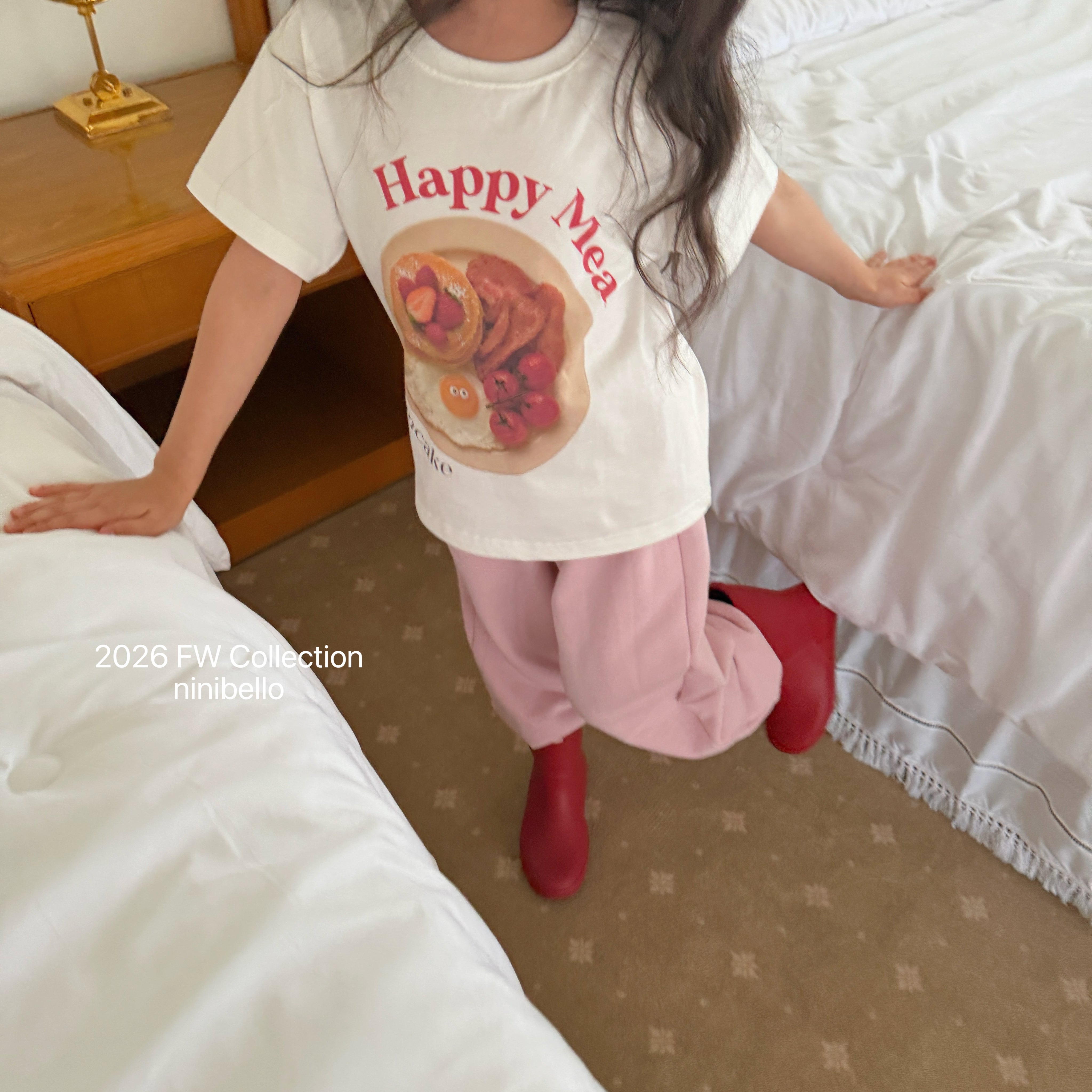 ［ninibello］Happy meal short sleeve tee (kids)