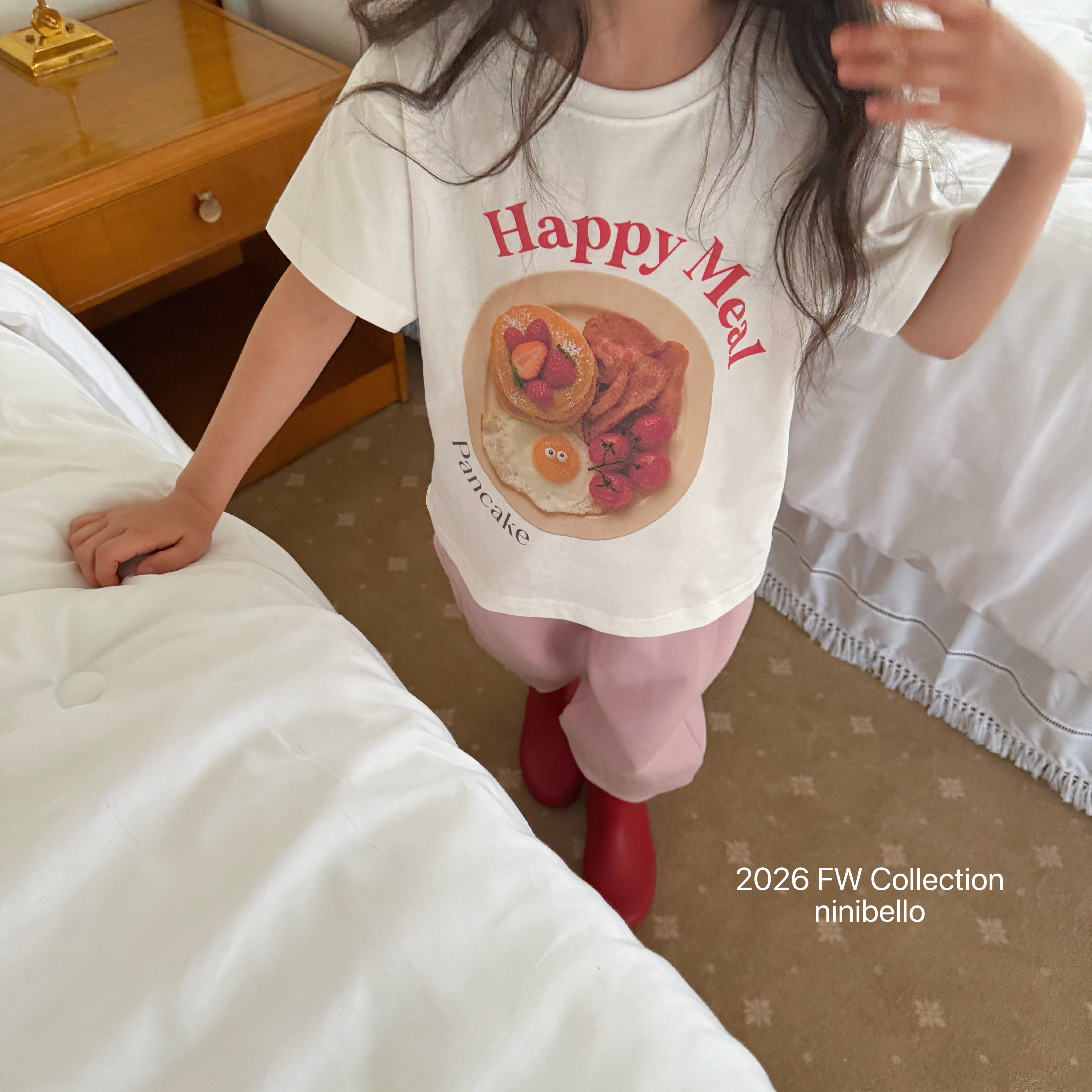 ［ninibello］Happy meal short sleeve tee (kids)