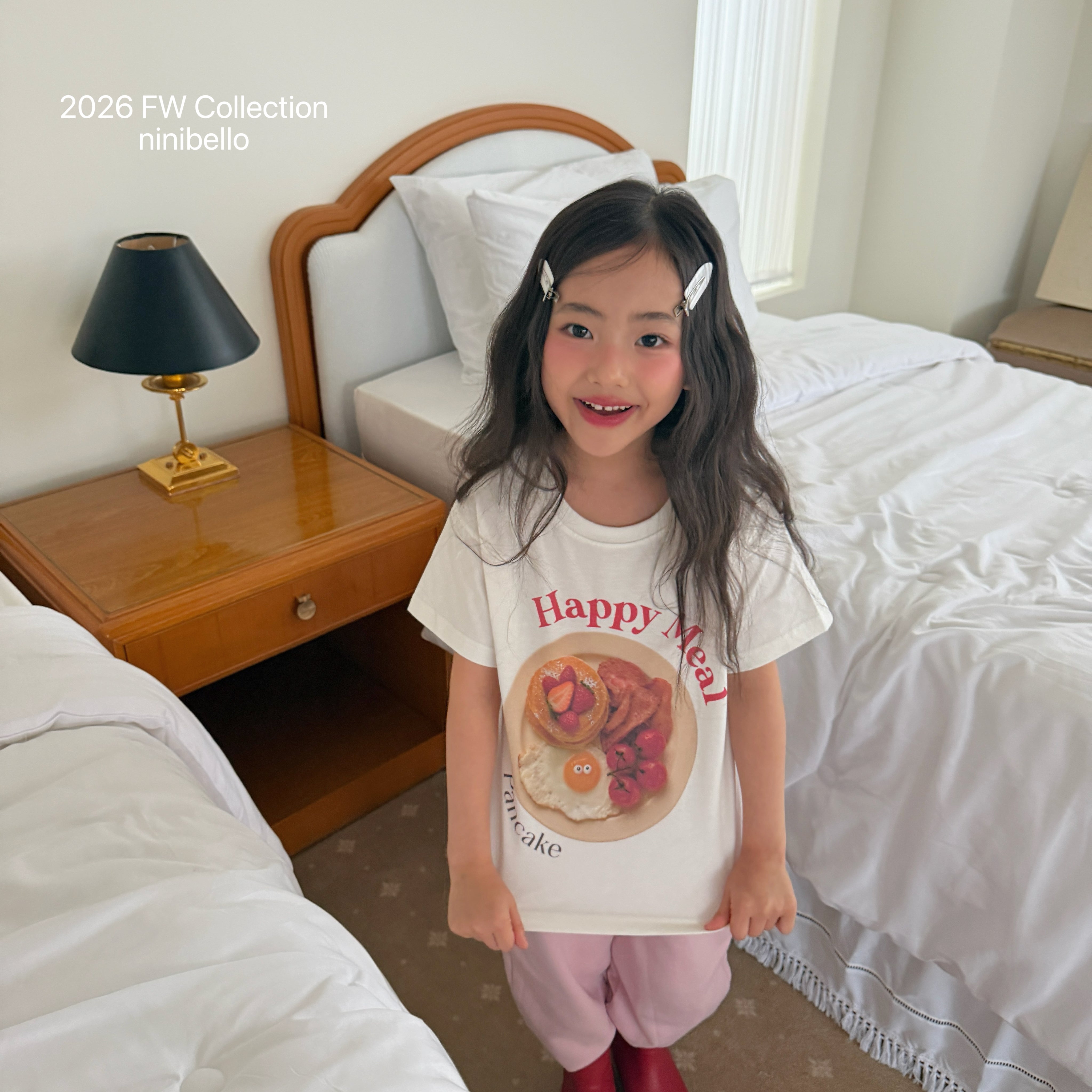 ［ninibello］Happy meal short sleeve tee (kids)