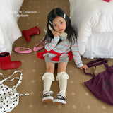 ［ninibello］Milky stripe collar tee (kids)