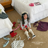 ［ninibello］Milky stripe collar tee (kids)