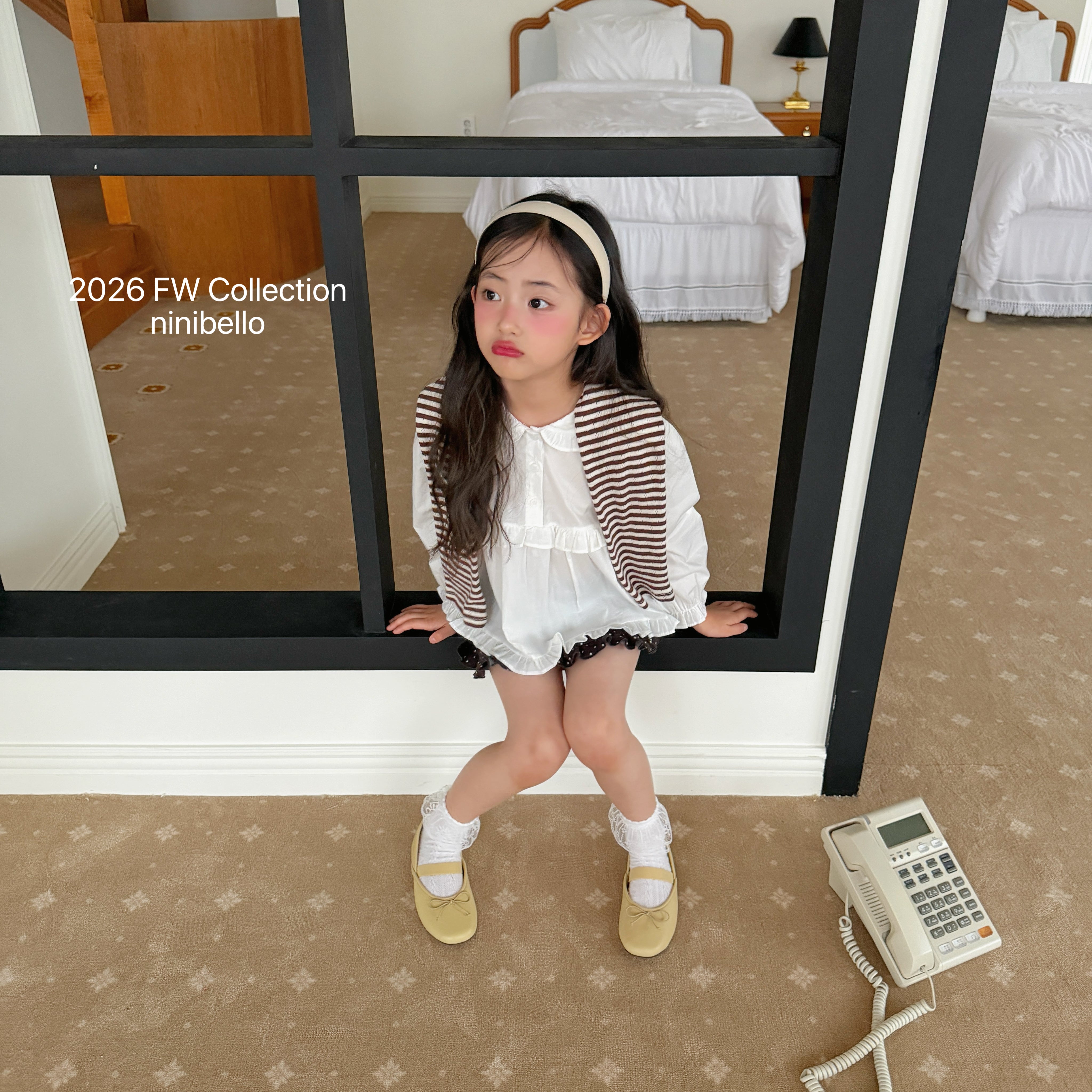 ［ninibello］Wendy collar blouse