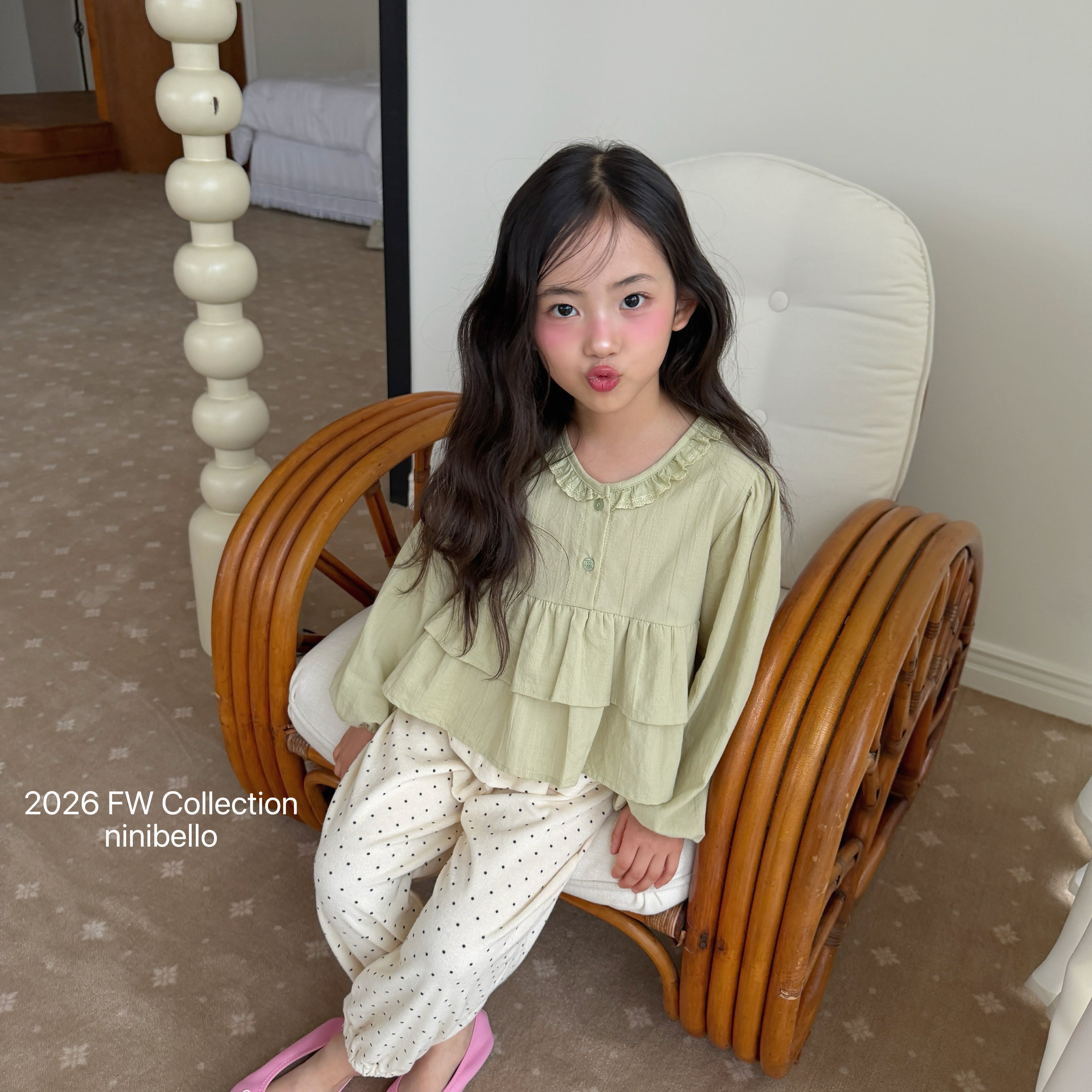 ［ninibello］Mone lace blouse