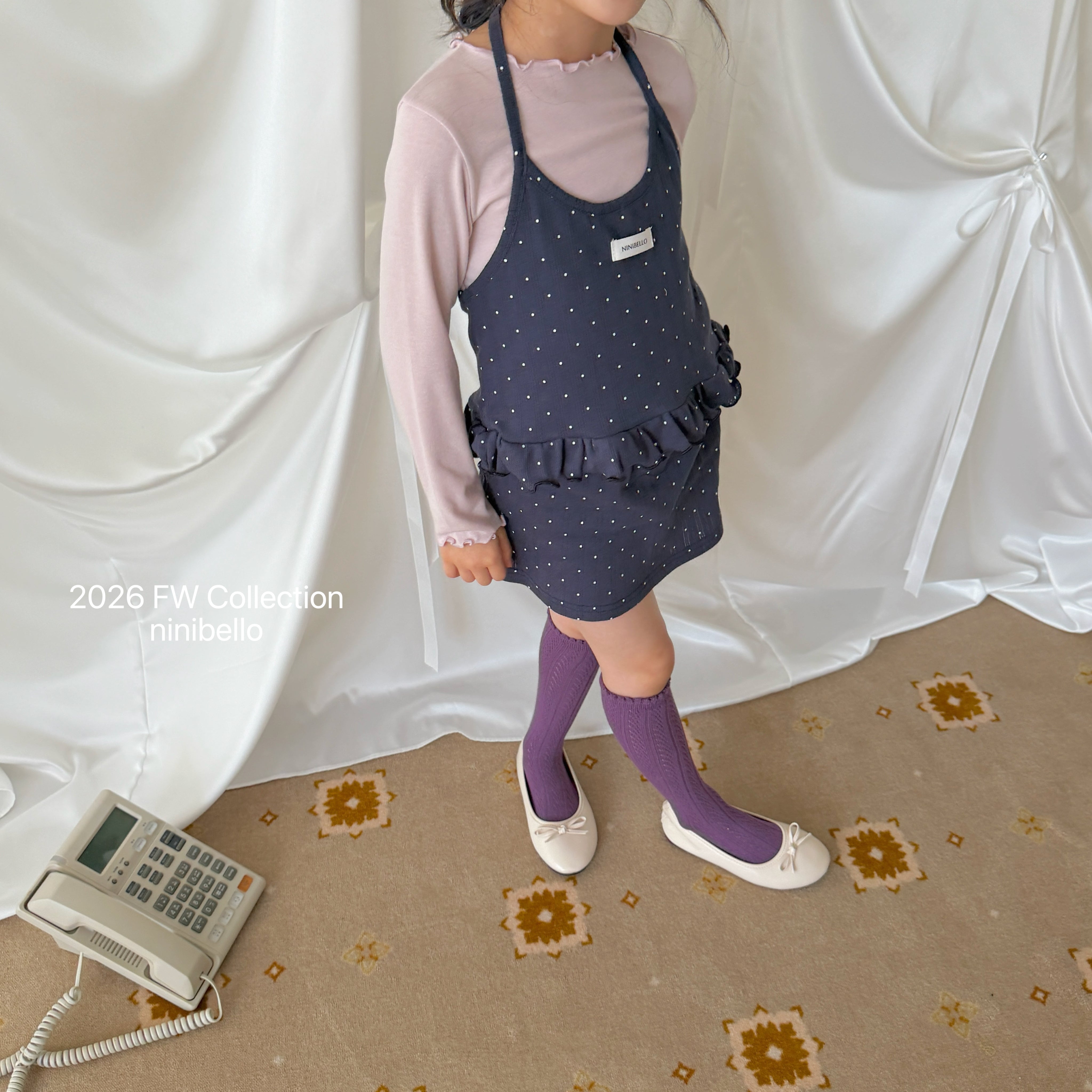 ［ninibello］Vivi eyelet holter neck tops