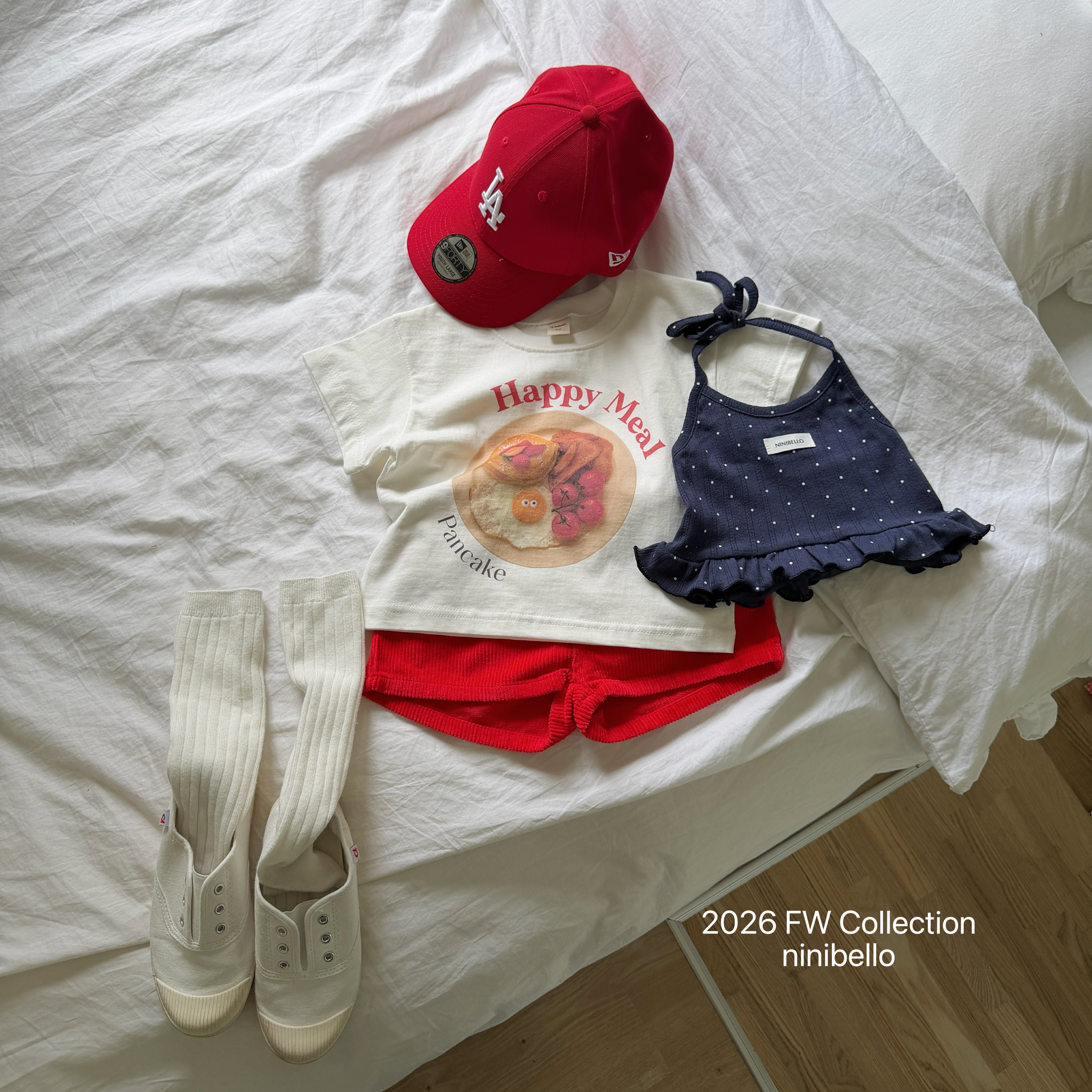 ［ninibello］Peekaboo corduroy pants