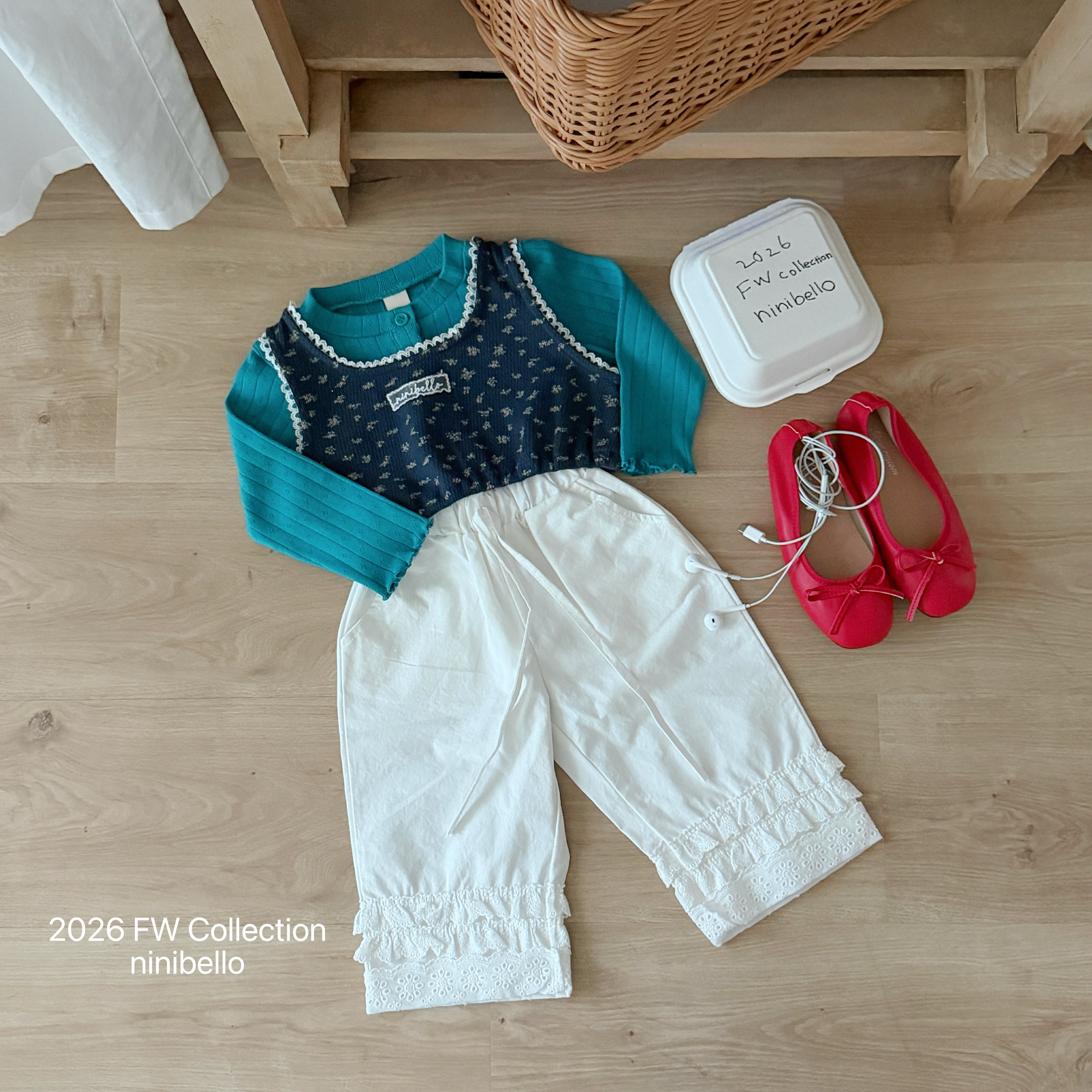 ［ninibello］Miel lace pants