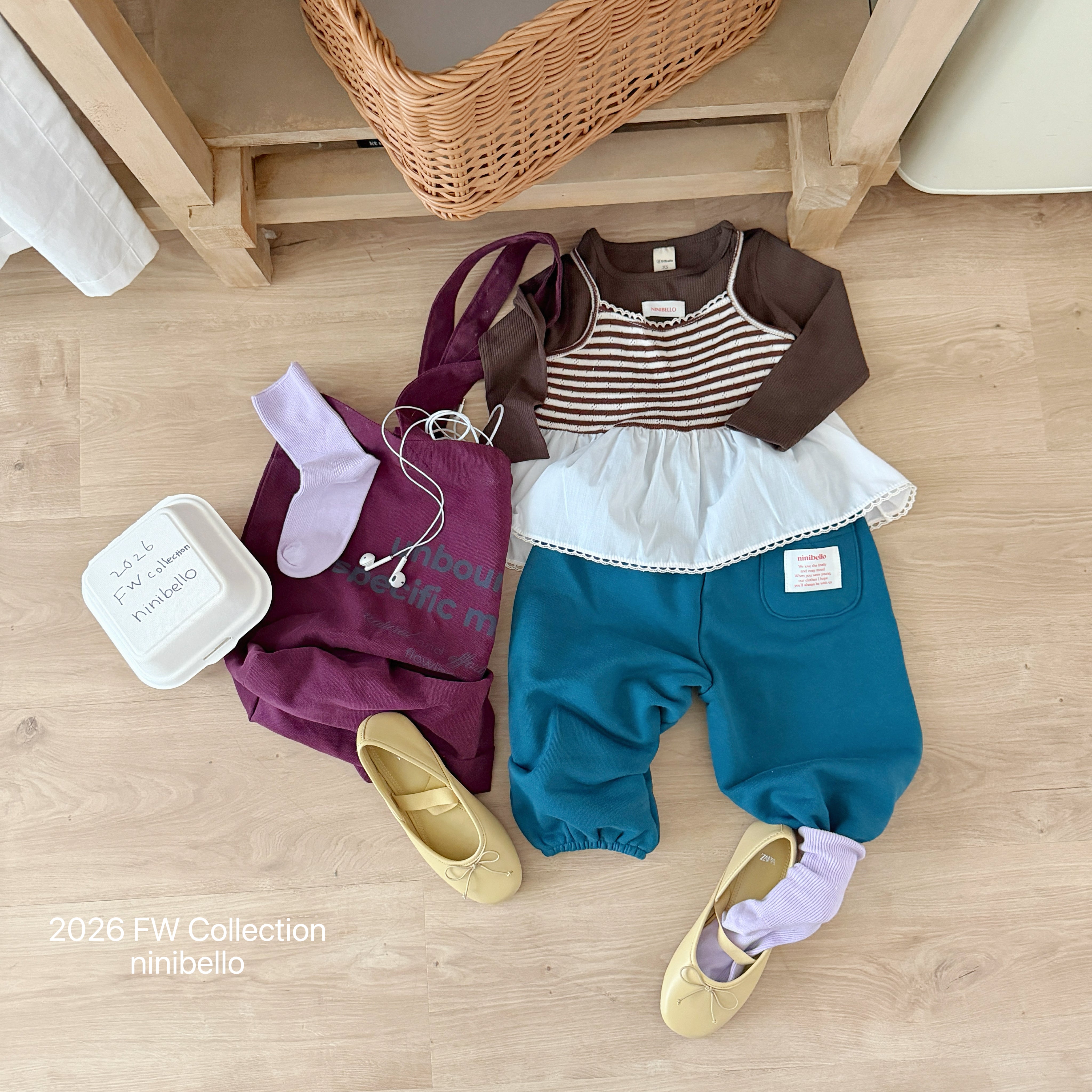 ［ninibello］Betty color sweet pants
