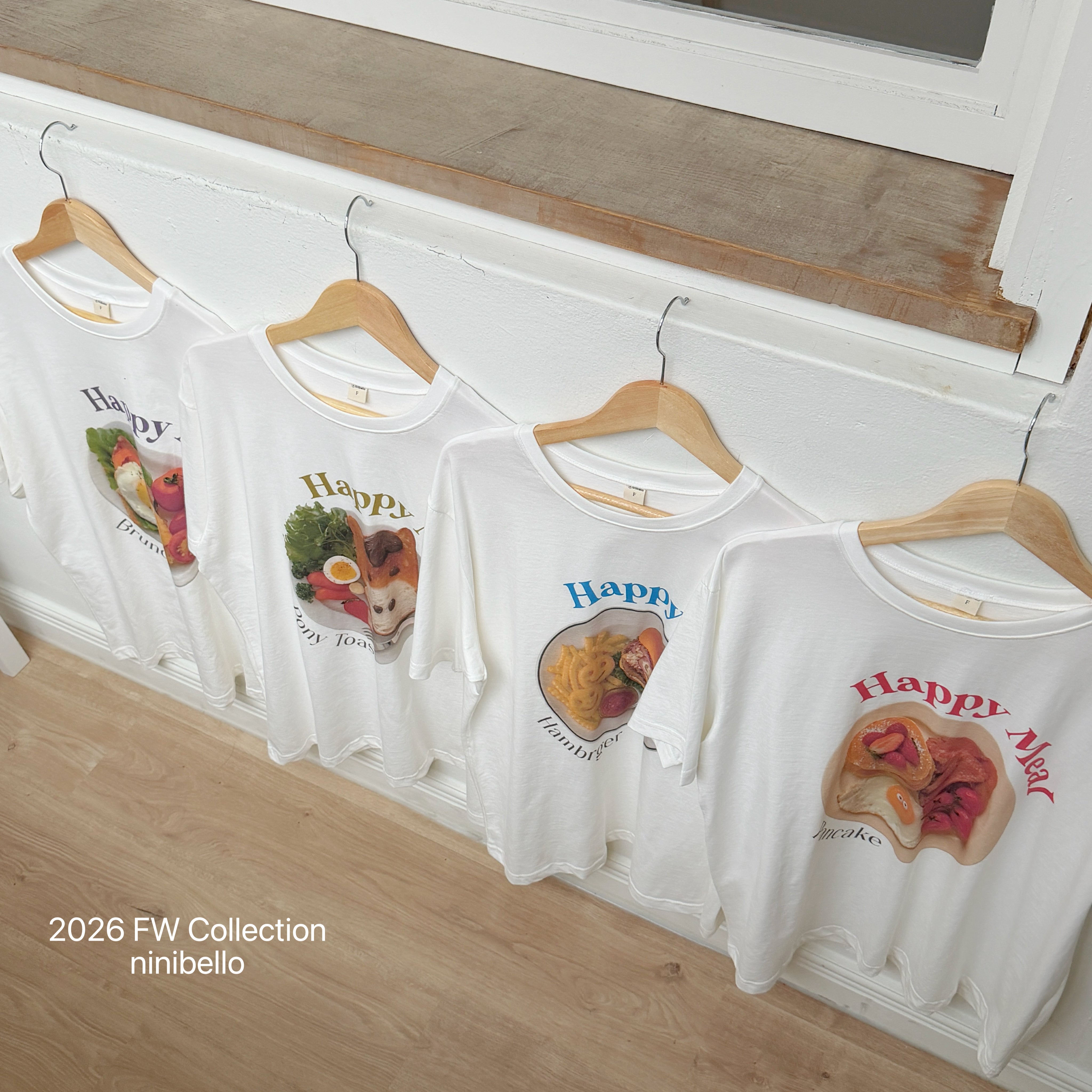 ［ninibello］Happy meal short sleeve tee (kids)