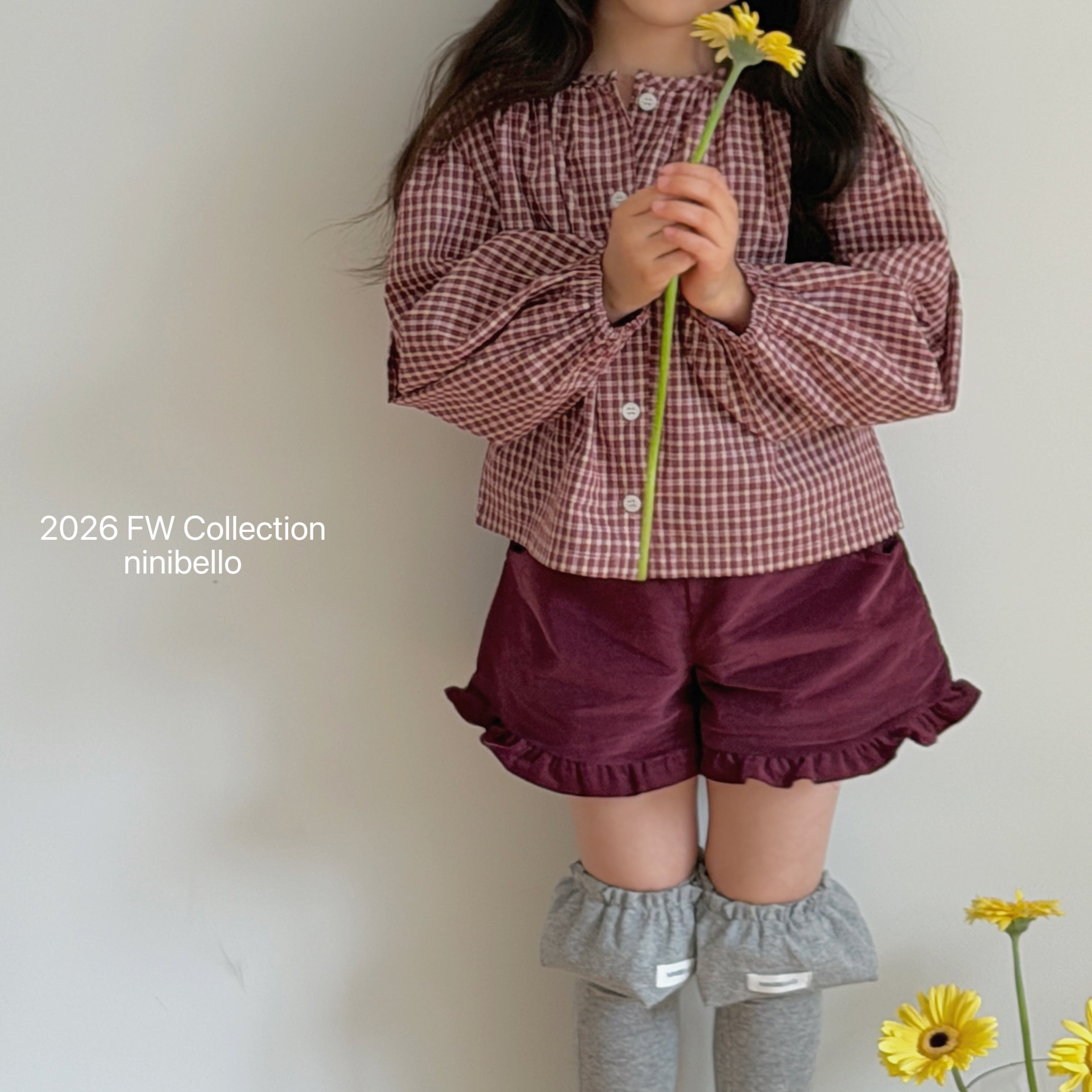 ［ninibello］Hazel puff blouse